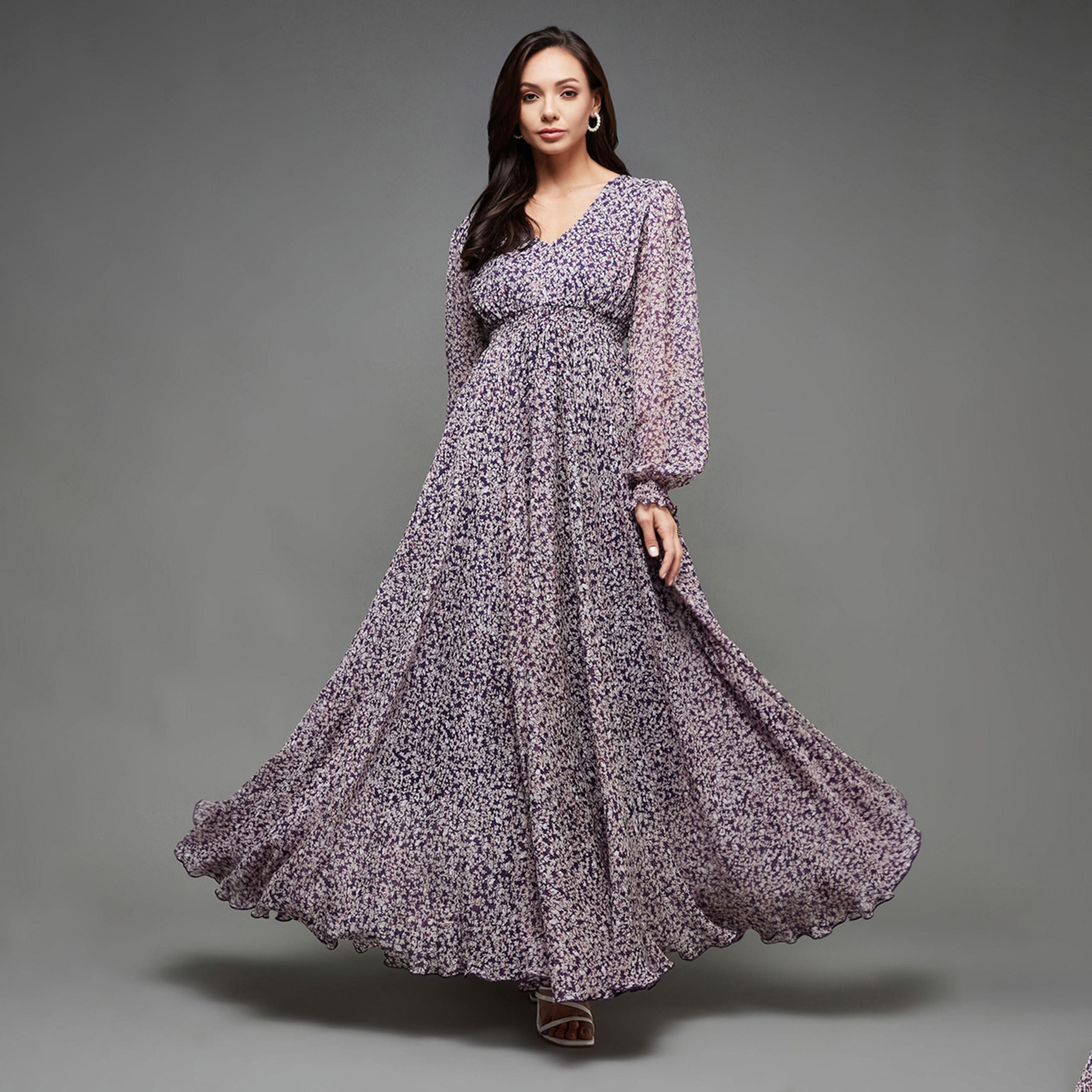 Miss Chase X Styli Giving Joy To Others Printed Maxi Dress Multicolored-Base-Purple-women-clothing-dresses-image-2