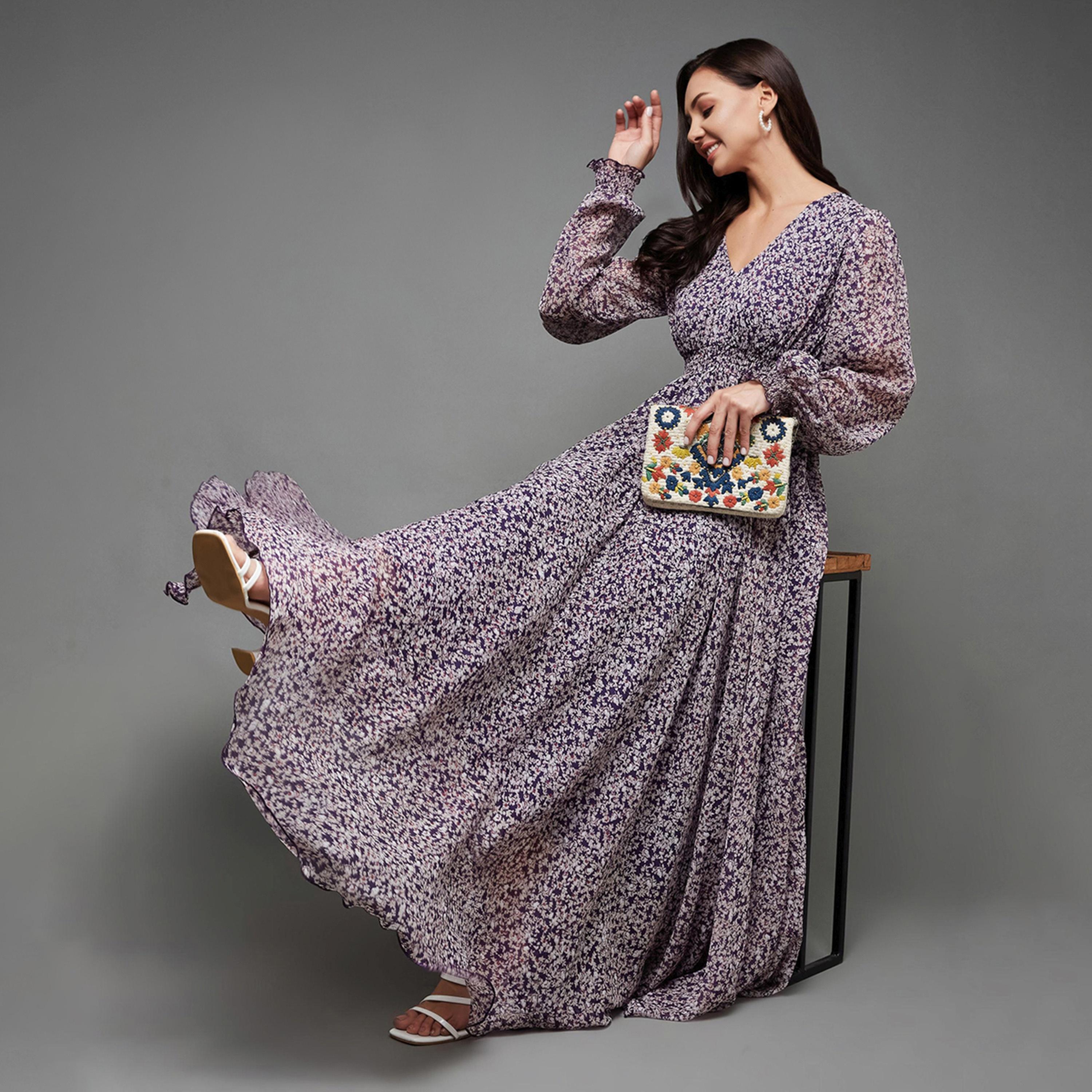 Miss Chase X Styli Giving Joy To Others Printed Maxi Dress Multicolored-Base-Purple-women-clothing-dresses-image-5