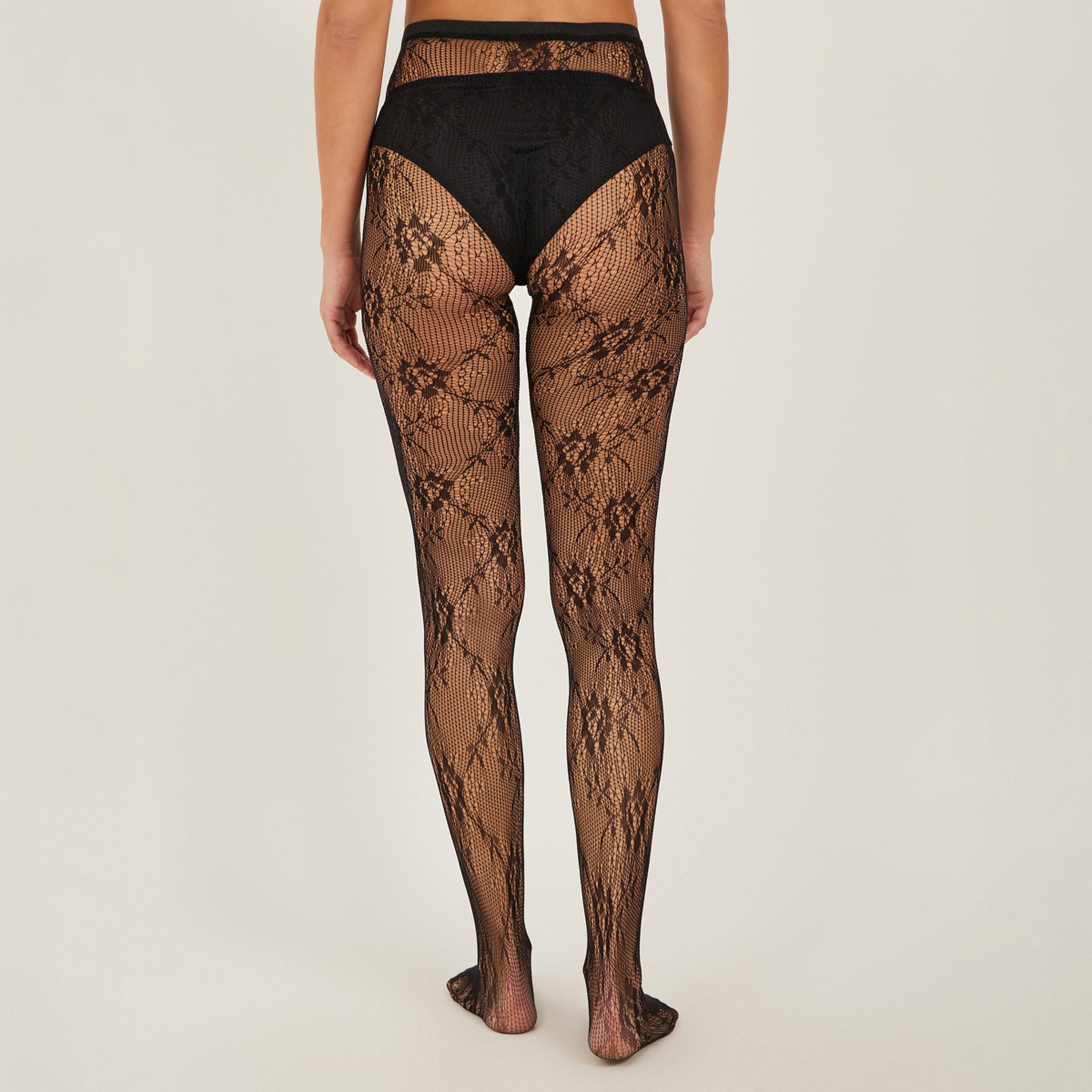 ستايلي - جوارب دانتيل مزخرفة بالزهور-women-clothing-lingerie-lingerieaccessories-image-3