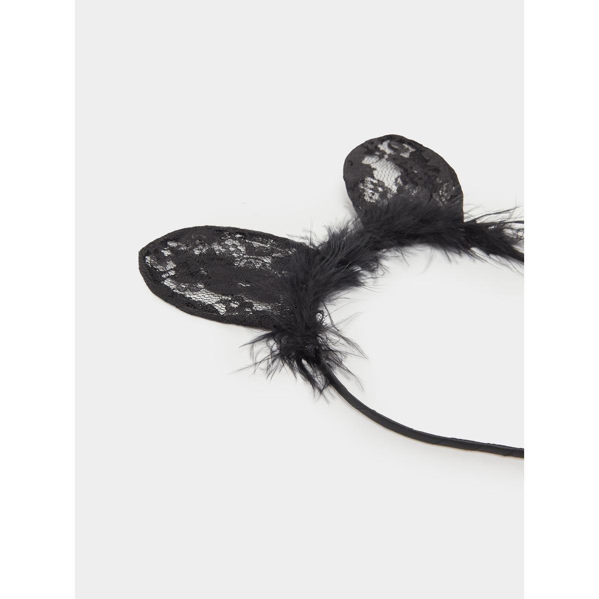 طوق شعر بتفاصيل دانتيل وفرو صناعي-women-clothing-lingerie-lingerieaccessories-image-3