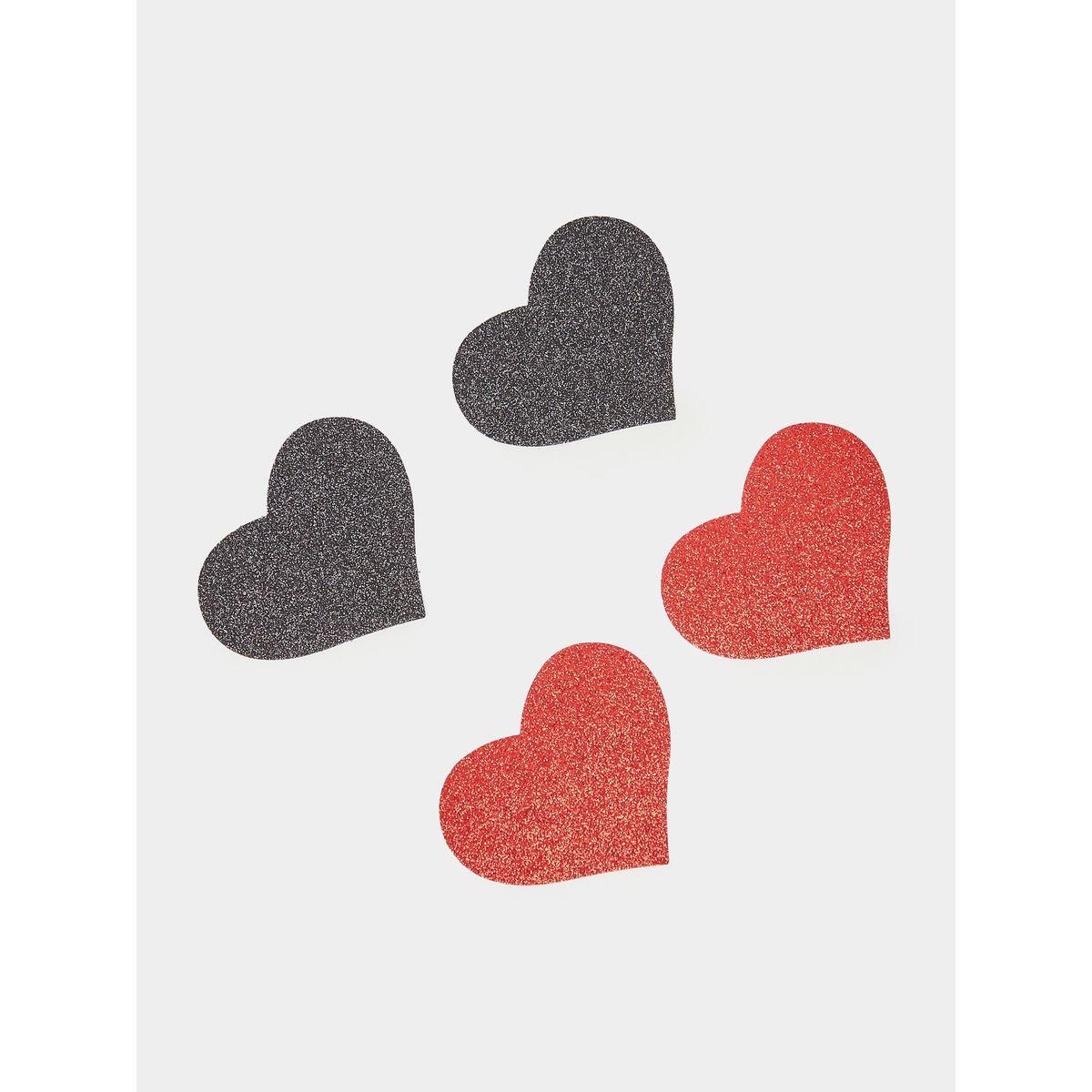 Styli Set of 2 - Glittered Heart Nipple Covers-women-clothing-lingerie-lingerieaccessories-image-1