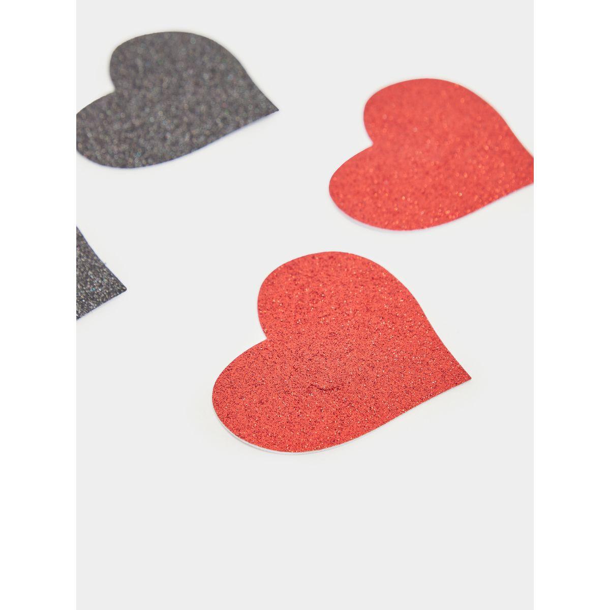 Styli Set of 2 - Glittered Heart Nipple Covers-women-clothing-lingerie-lingerieaccessories-image-2