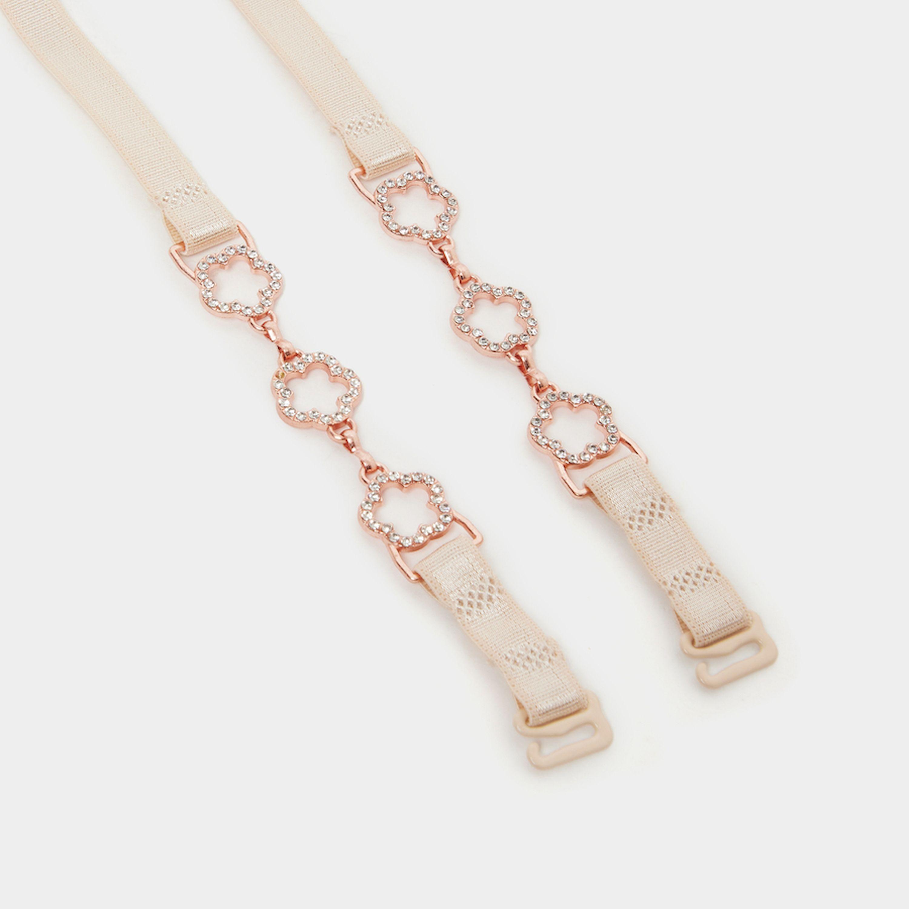 Styli Rhinestone Flower Shape Bra Strap-women-clothing-lingerie-lingerieaccessories-image-2