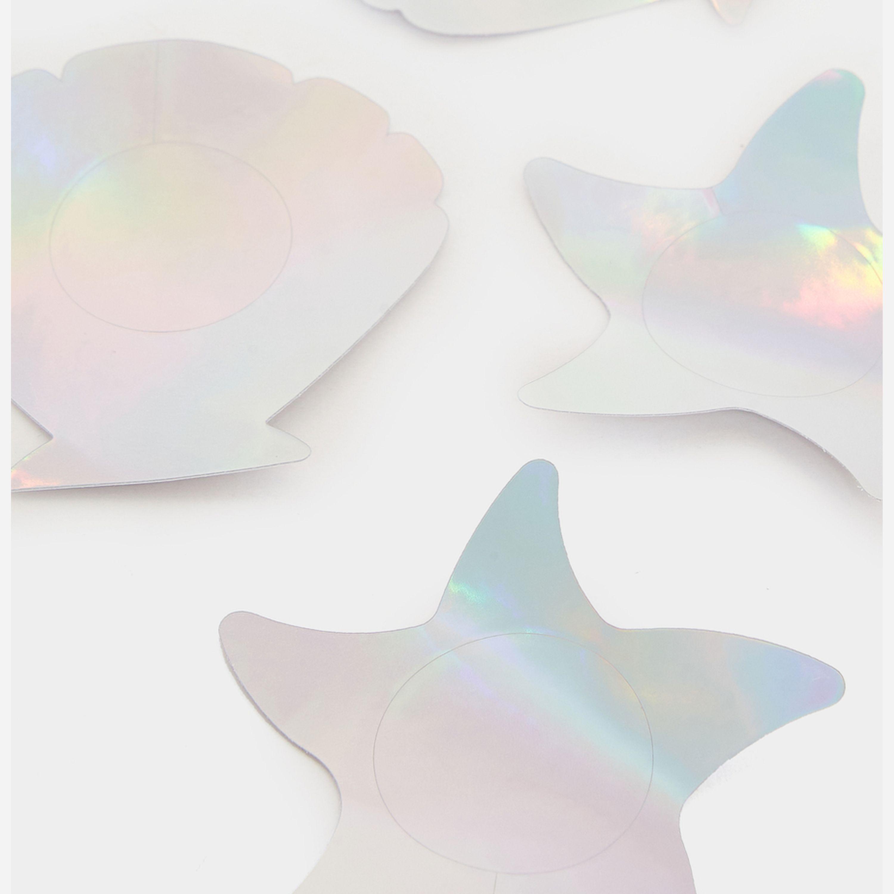 Styli Set Of 2 - Iridescent Finish Seashell And Star Shaped Nipple Covers-women-clothing-lingerie-lingerieaccessories-image-3