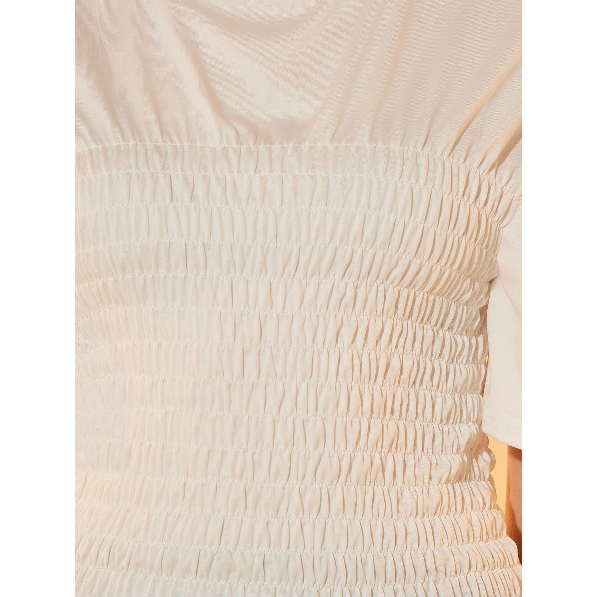 Take Two Solid Smocked Short Sleeve Peplum Top-women-clothing-tshirts-image-3