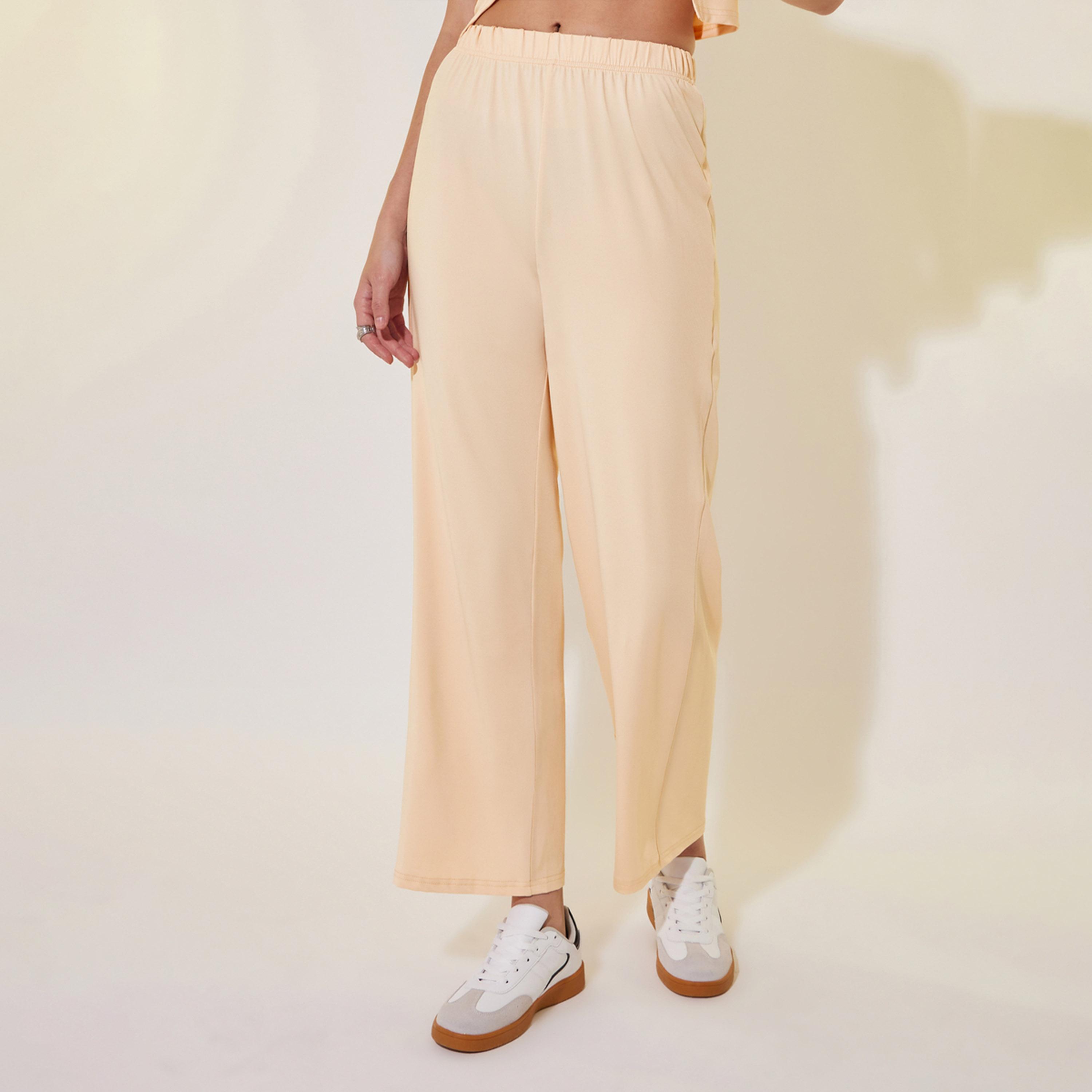 Take Two Asymmetrical Hem Short Sleeve T-Shirt and Pants Co-Ords-women-clothing-coordsets-image-7