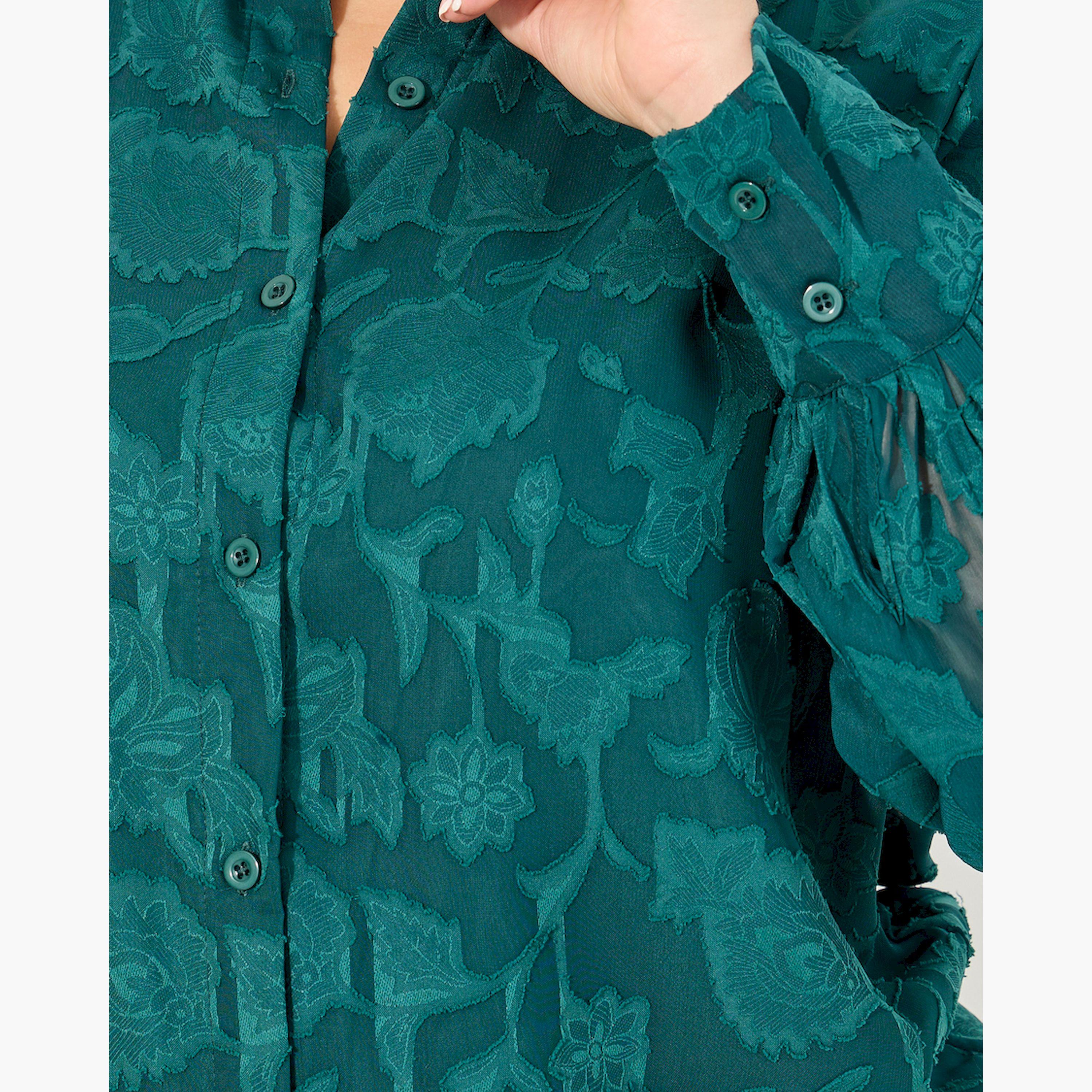 Styli Plus Size Burn Out Lace Detail Balloon Sleeve Shirt-women-clothing-shirtsandblouses-shirts-image-3
