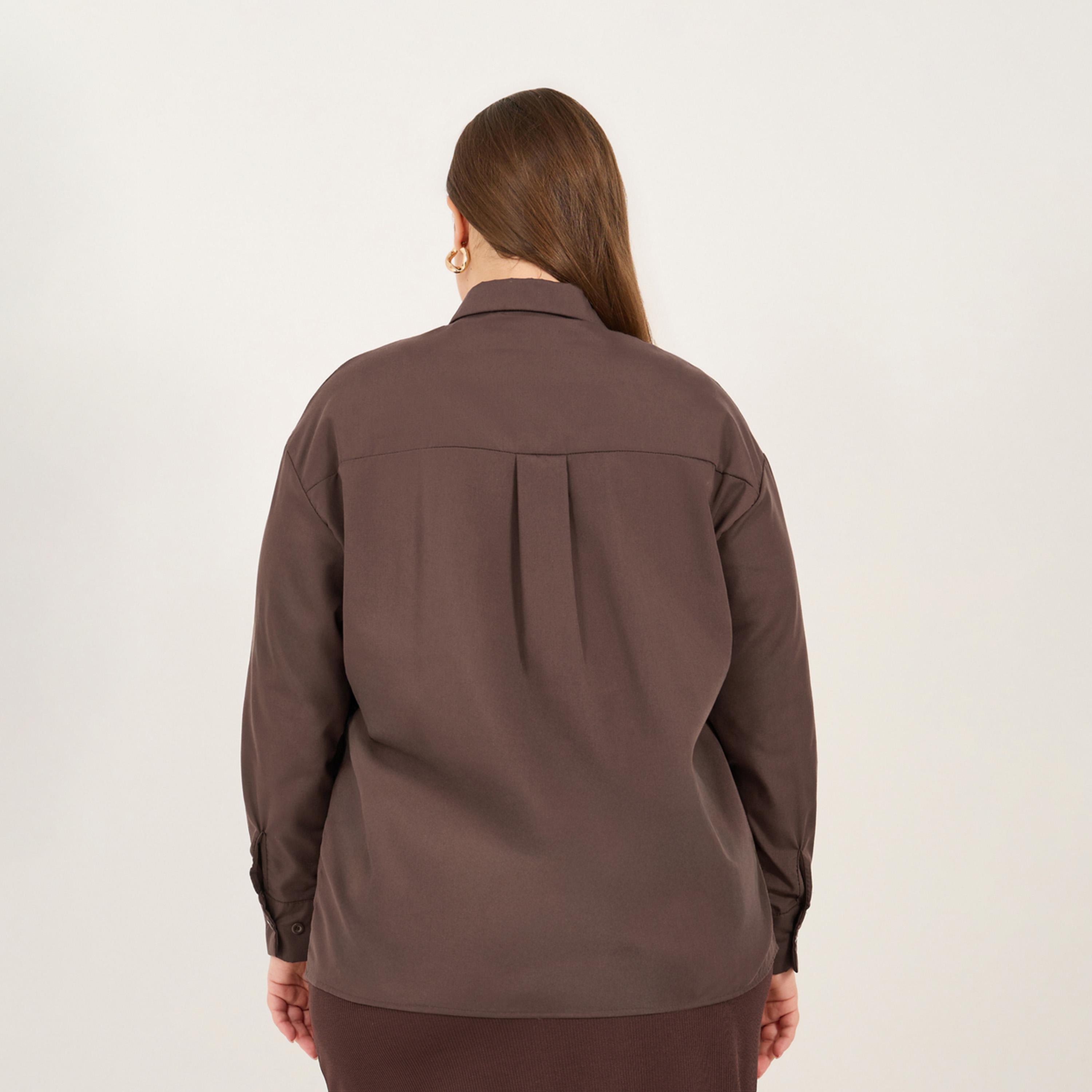 Styli Plus Size Solid Oversized Collared Shirt-women-clothing-shirtsandblouses-shirts-image-6