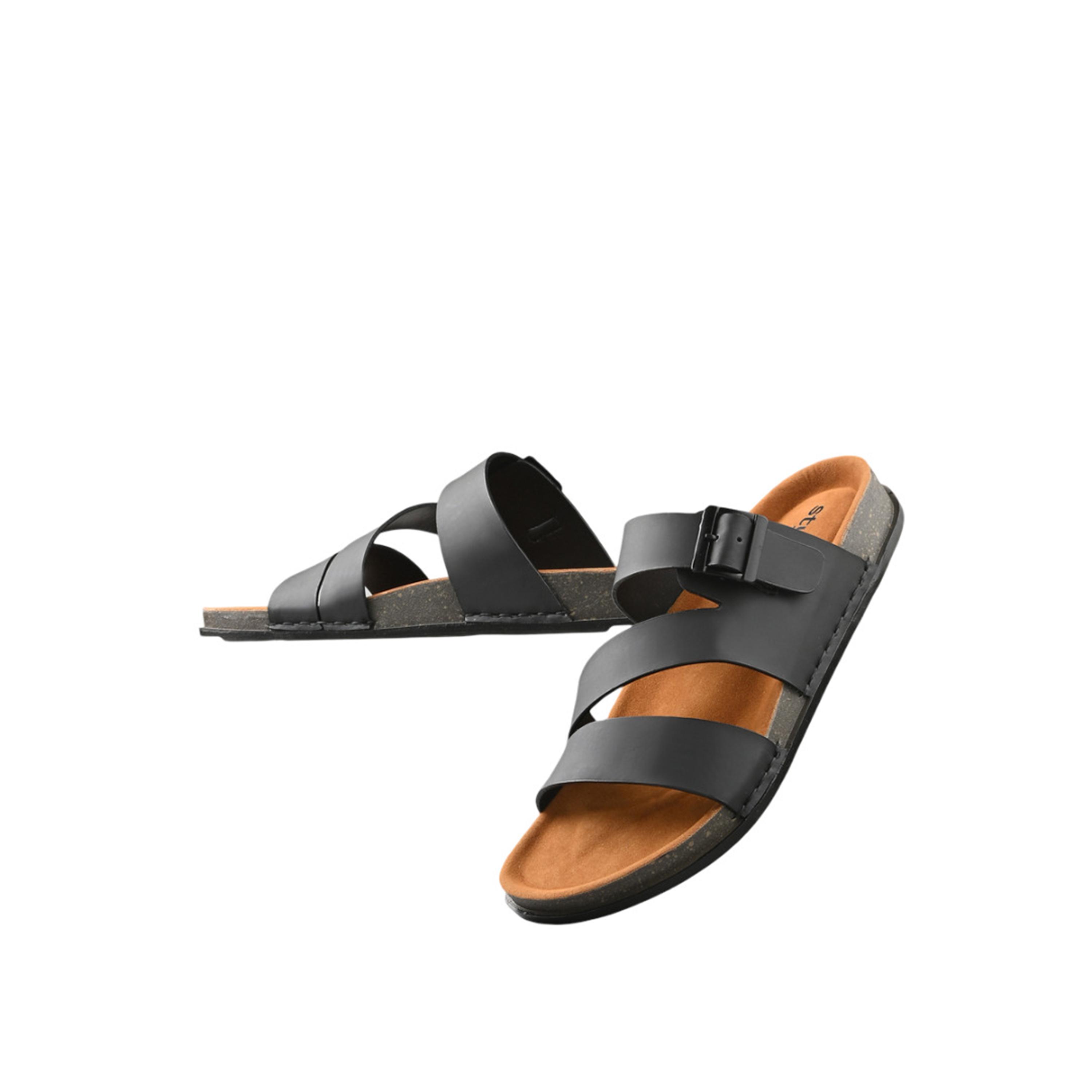 Styli Platform Sole Double Band Buckle Detail Sandals-men-shoes-sandals-image-1