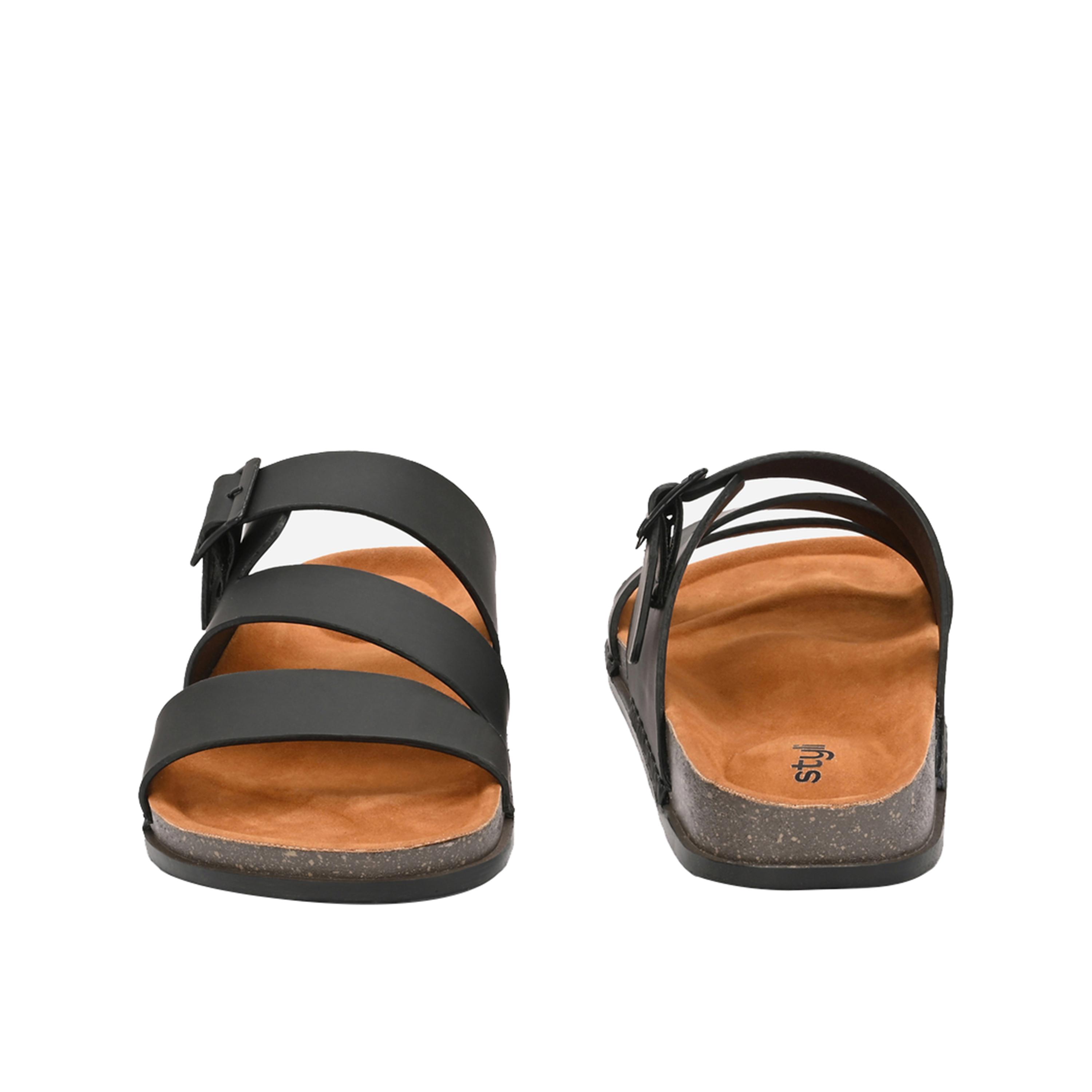 Styli Platform Sole Double Band Buckle Detail Sandals-men-shoes-sandals-image-5