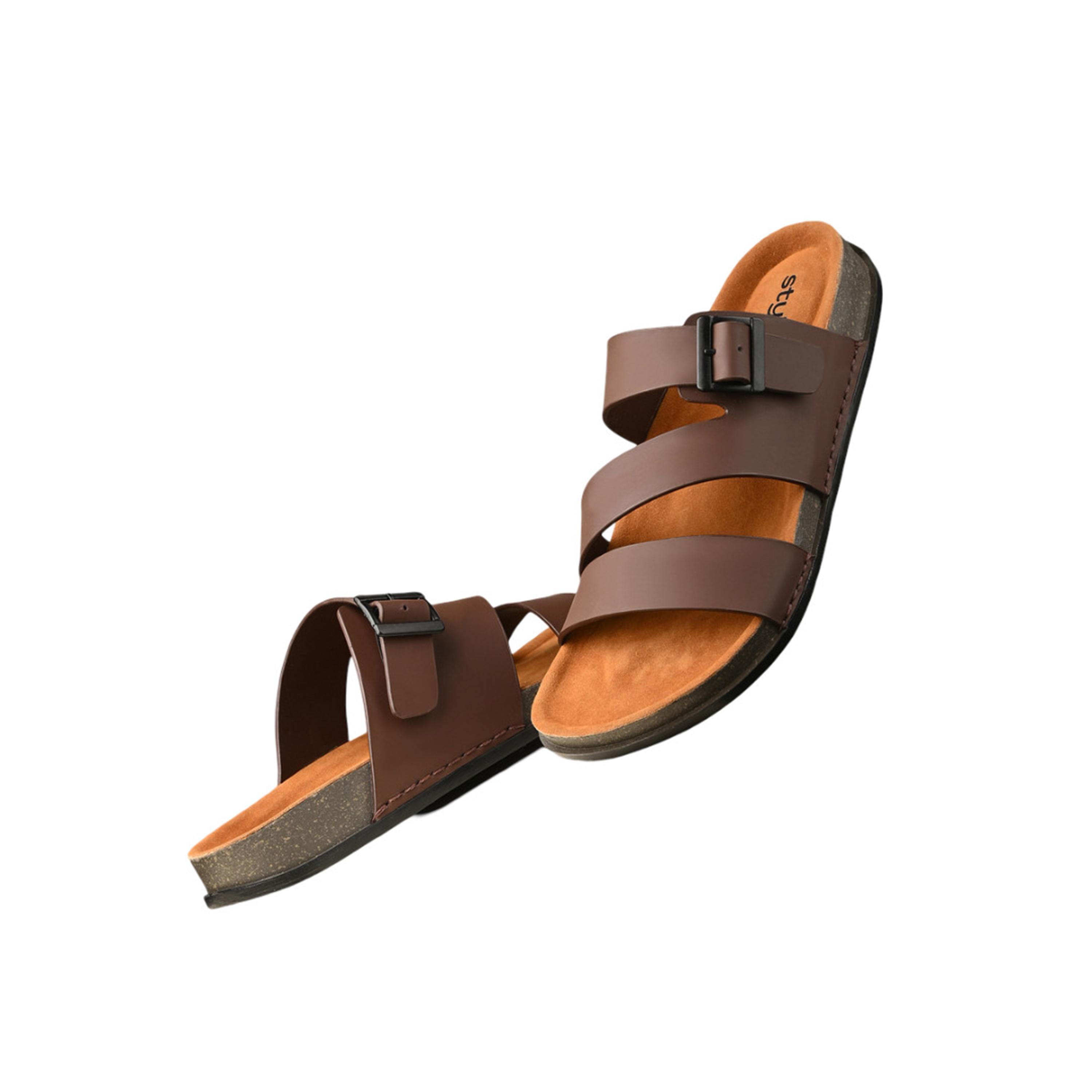 ستايلي - صندل بنعل منصة وإبزيم مزدوج-men-shoes-sandals-image-1