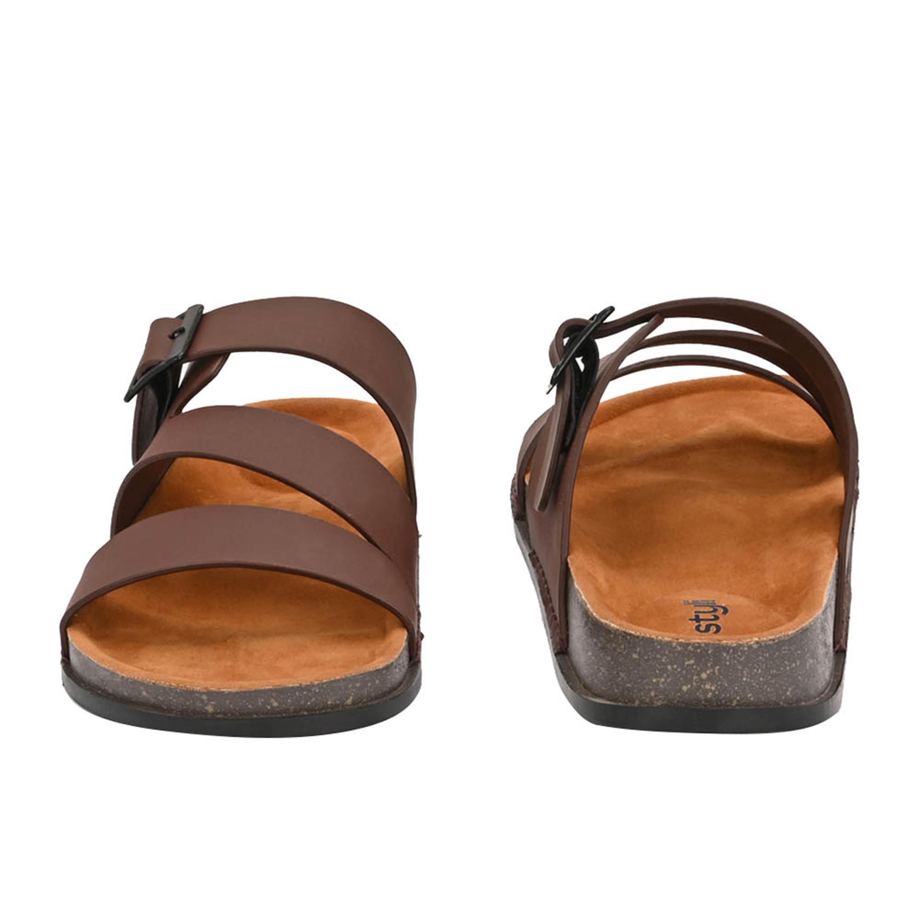 Styli Platform Sole Double Band Buckle Detail Sandals-men-shoes-sandals-image-5
