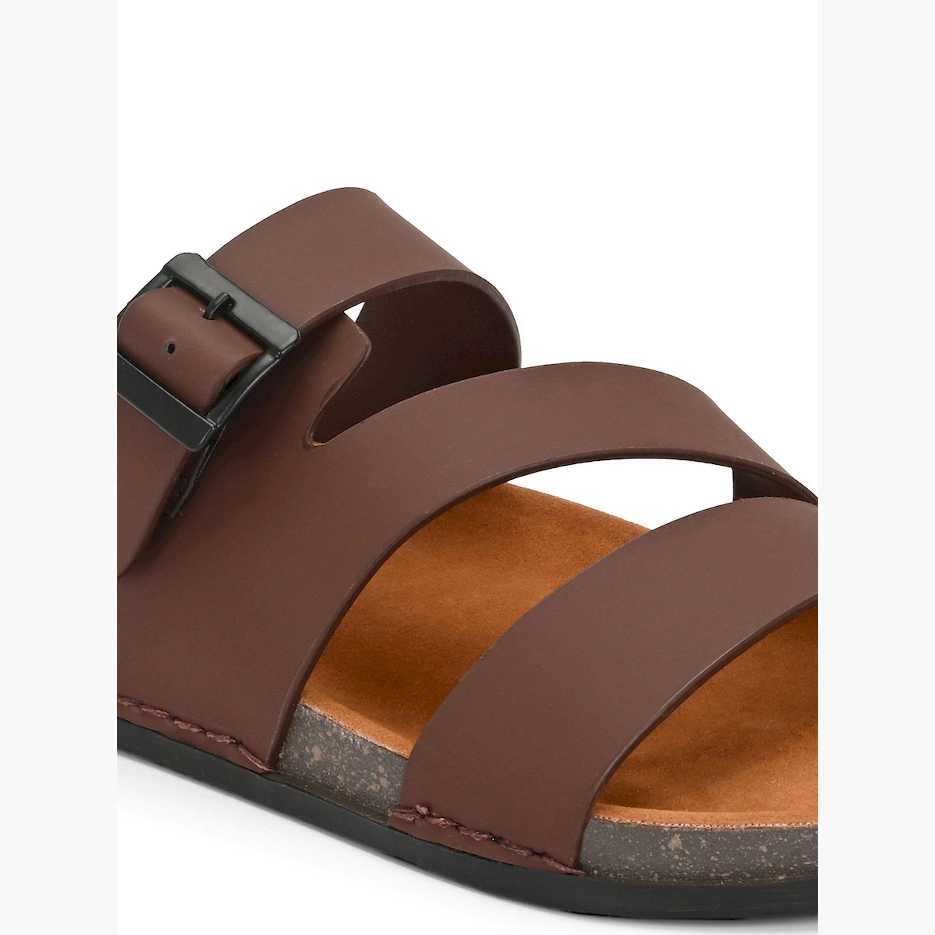 Styli Platform Sole Double Band Buckle Detail Sandals-men-shoes-sandals-image-6