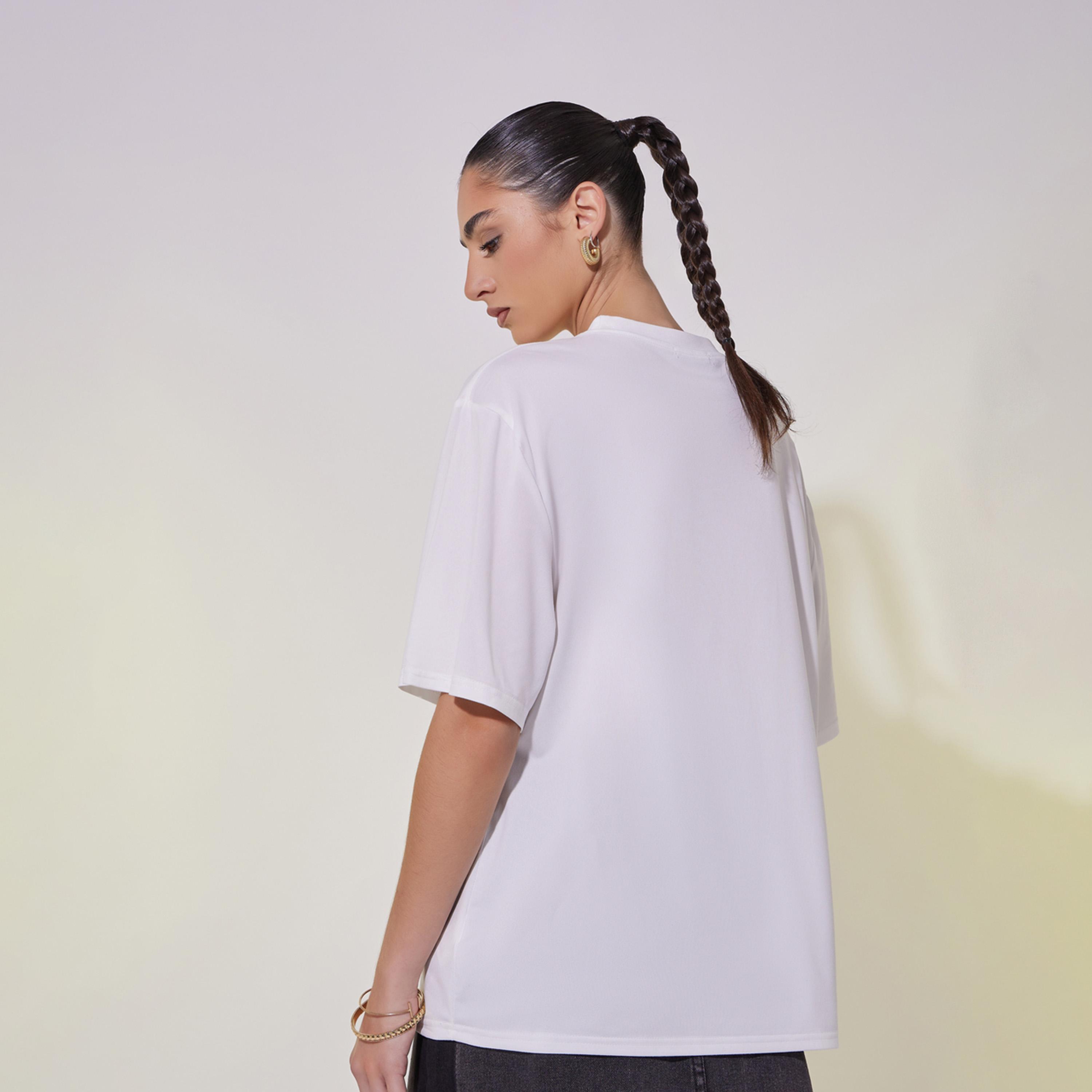 Take Two Animal Graphic Print Oversized T-Shirt with Dropped Shoulder-women-clothing-tshirts-image-4