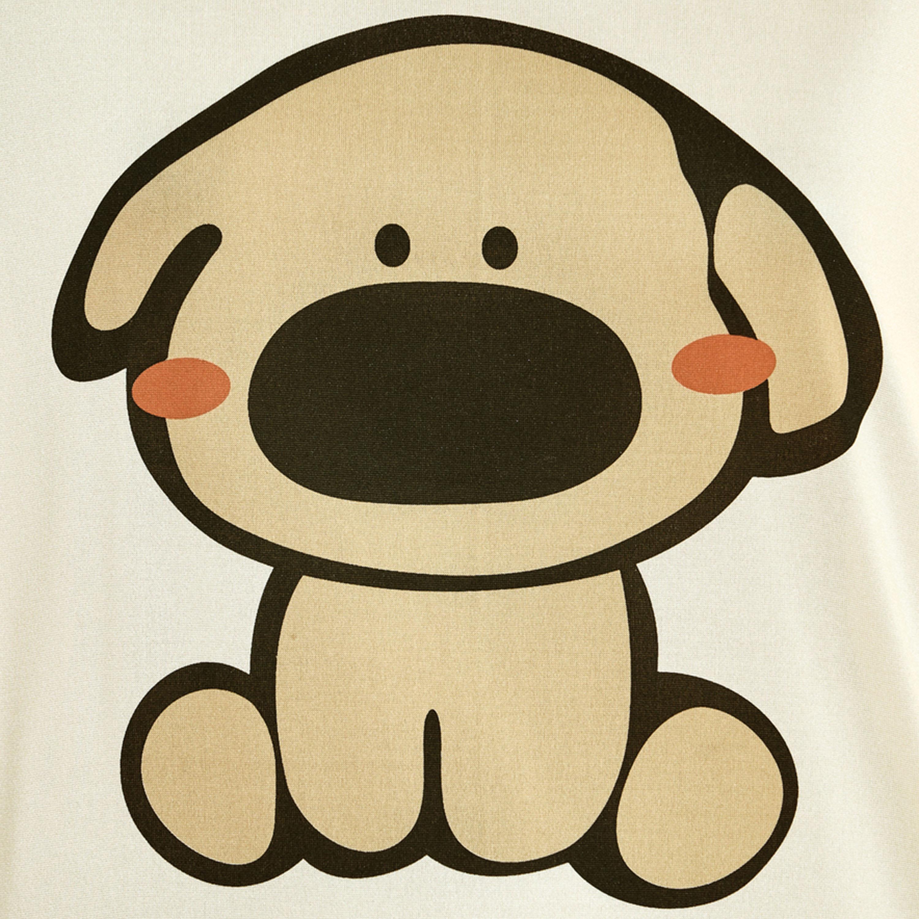 Take Two Puppy Print T-Shirt and Checked Pyjama Set-women-clothing-nightwear-pyjamas-longsets-image-3