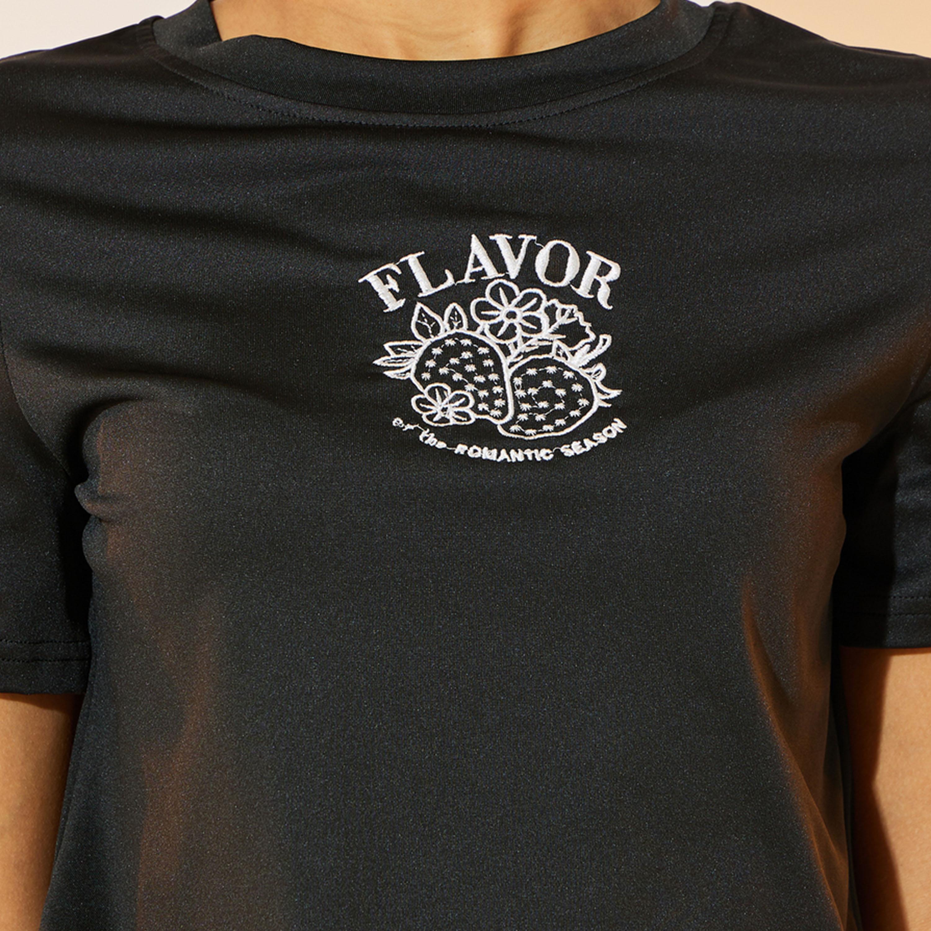 Take Two Regular Fit Embroidered Graphic Detail T-Shirt-women-clothing-tshirts-image-3
