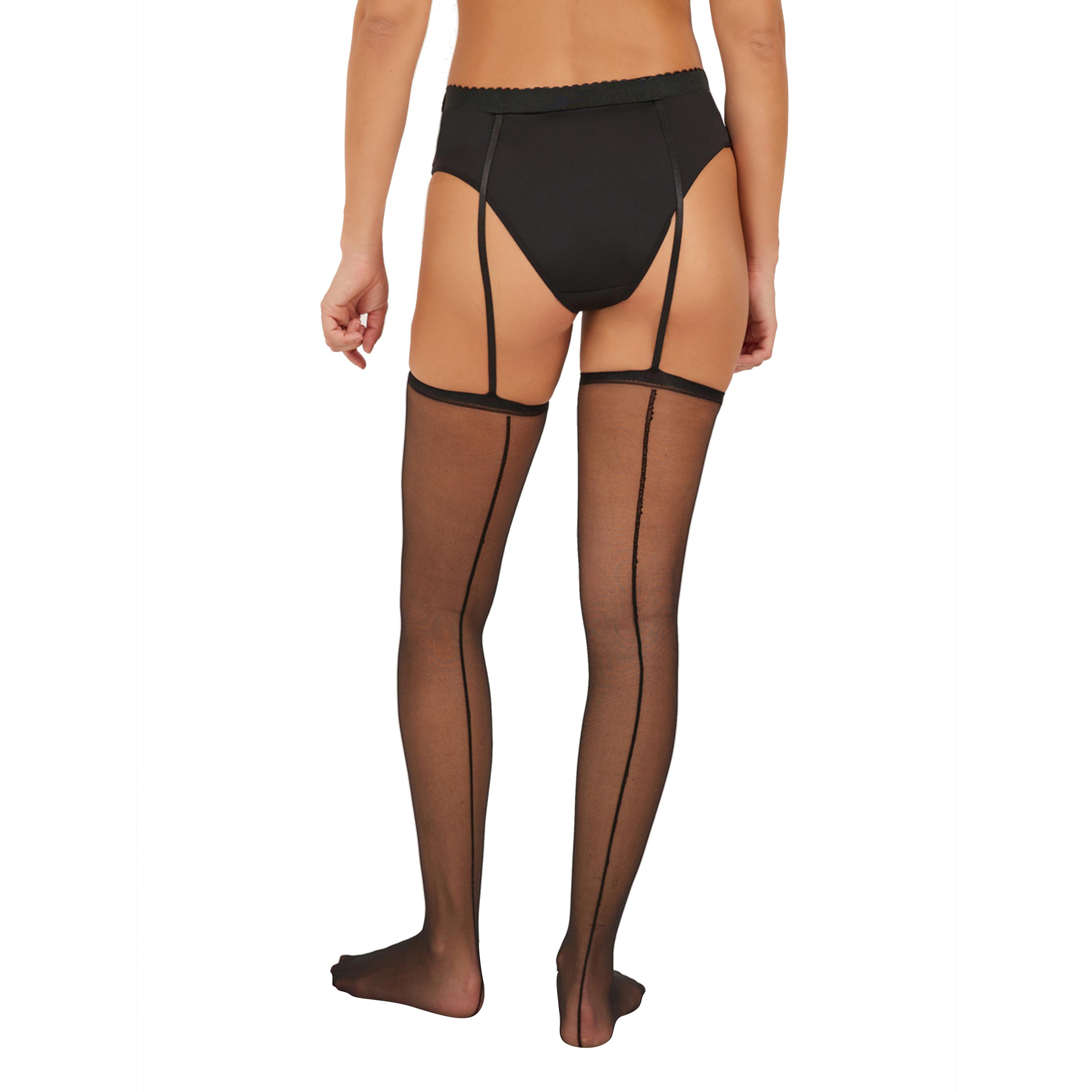 Styli Plain Garter Belt Stockings-women-clothing-lingerie-lingerieaccessories-image-3