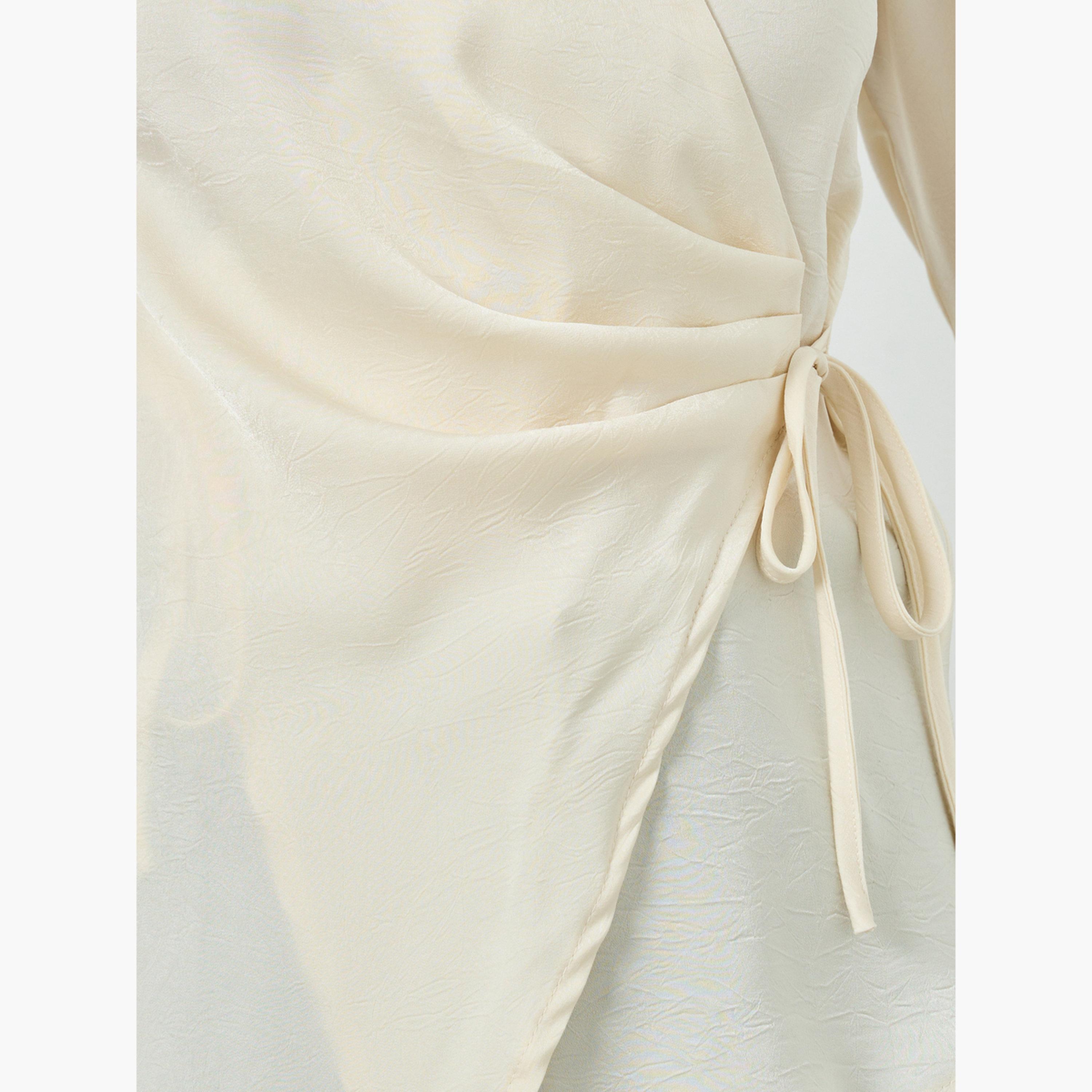 Styli Satin Tie-Up Waist Wrap Longline Top-women-clothing-shirtsandblouses-blouses-image-3