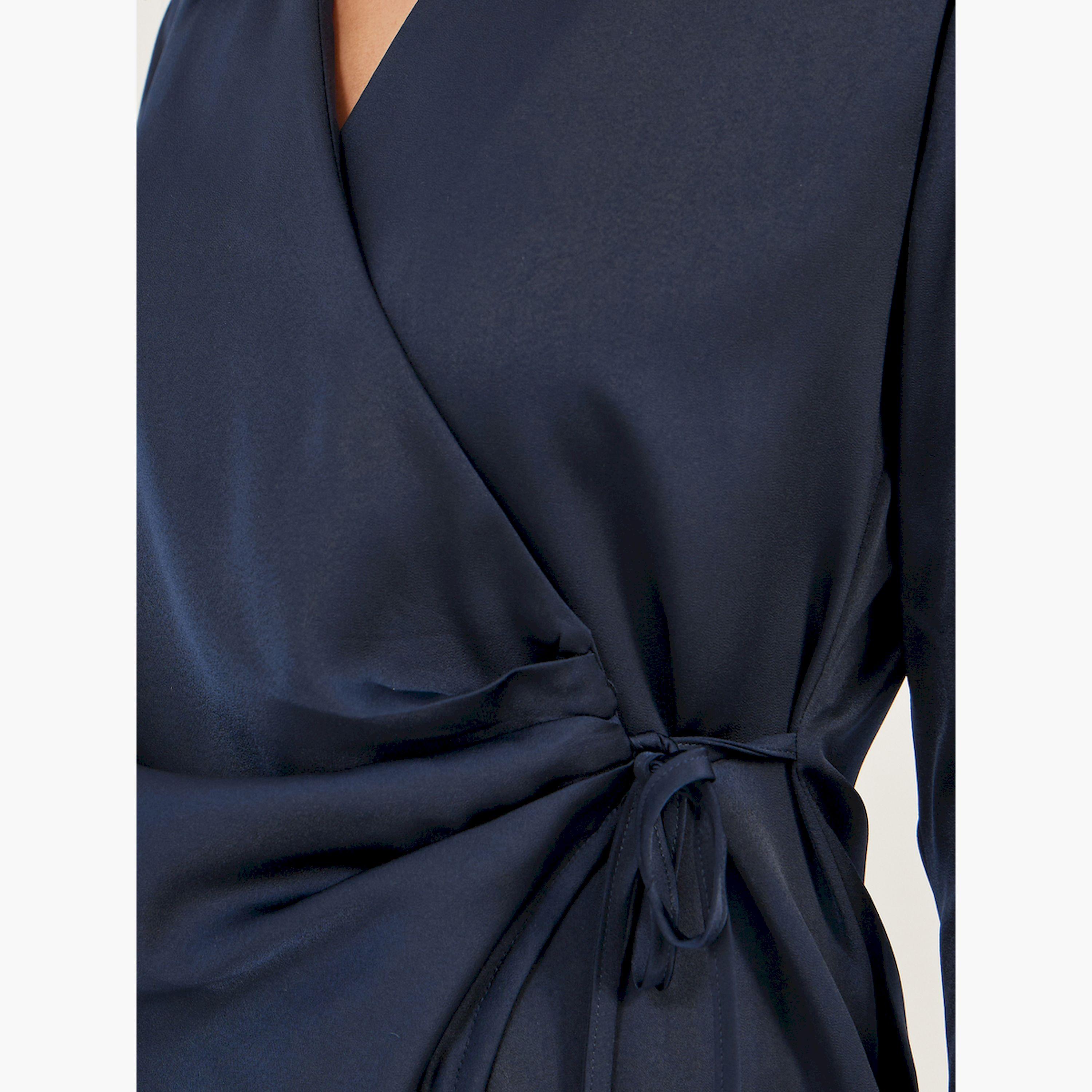 Styli Satin Tie-Up Waist Wrap Longline Top-women-clothing-shirtsandblouses-blouses-image-3