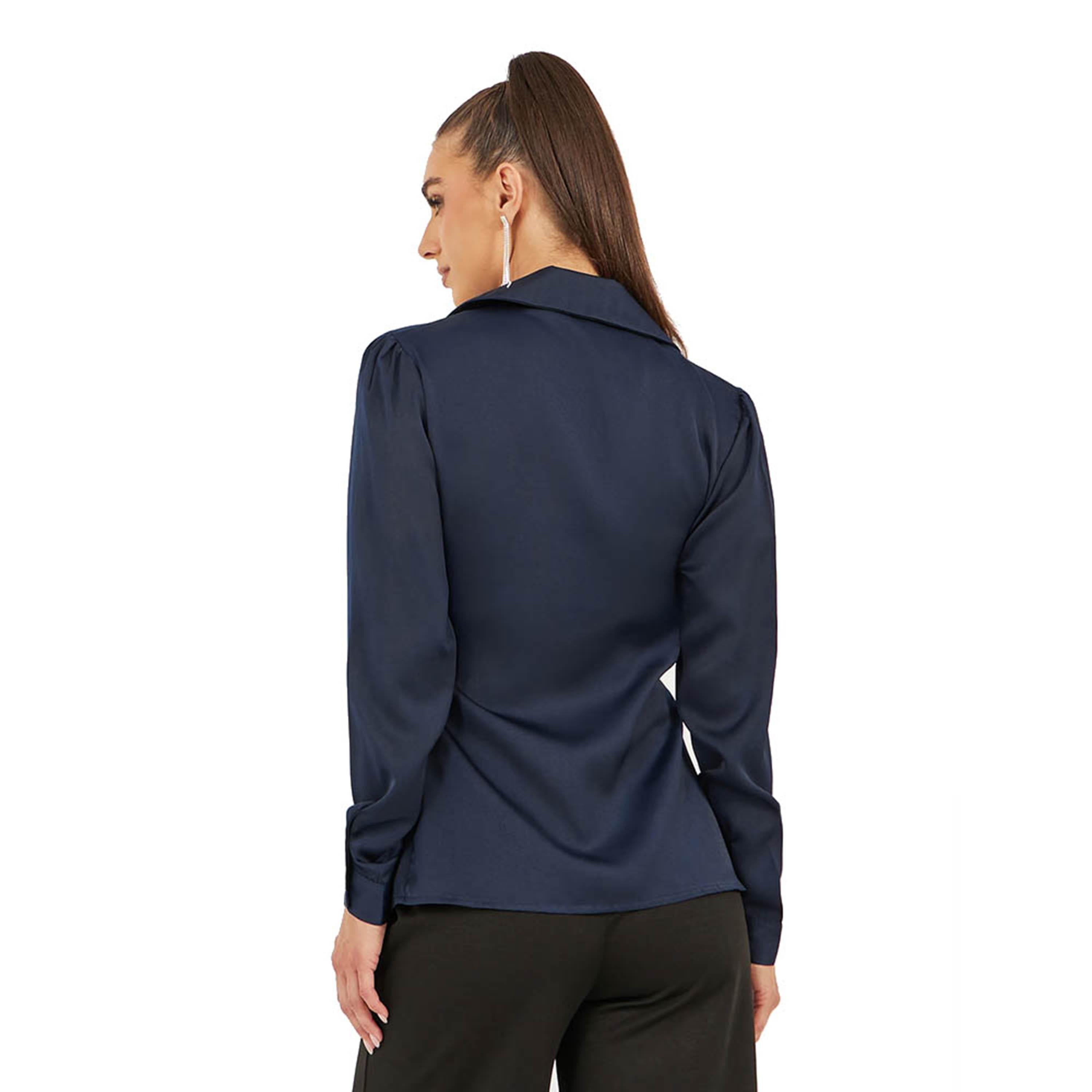 Styli Satin Tie-Up Waist Wrap Longline Top-women-clothing-shirtsandblouses-blouses-image-4