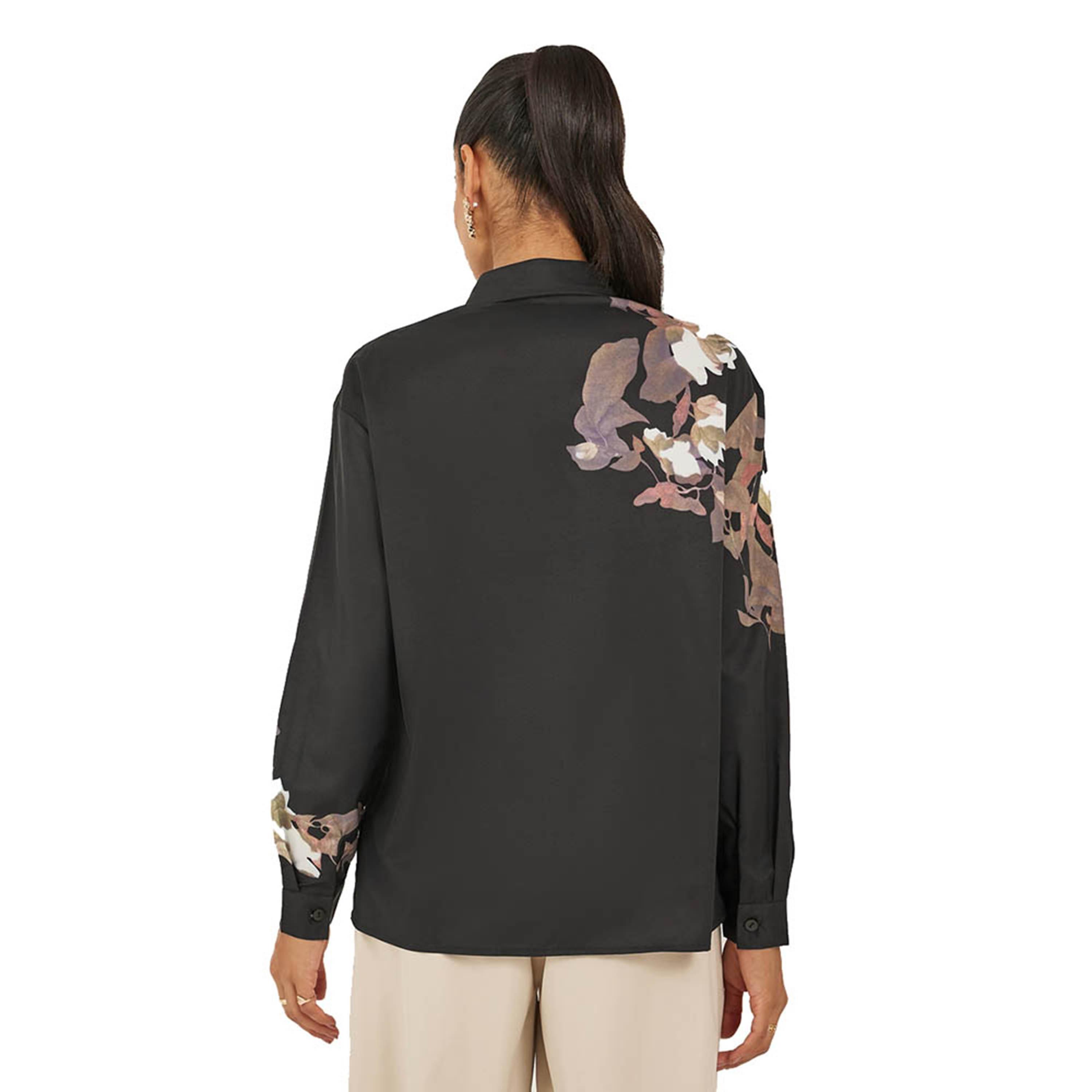 ستايلي - قميص بقصّة عادية وأكمام طويلة وطبعة زهور-women-clothing-shirtsandblouses-shirts-image-5