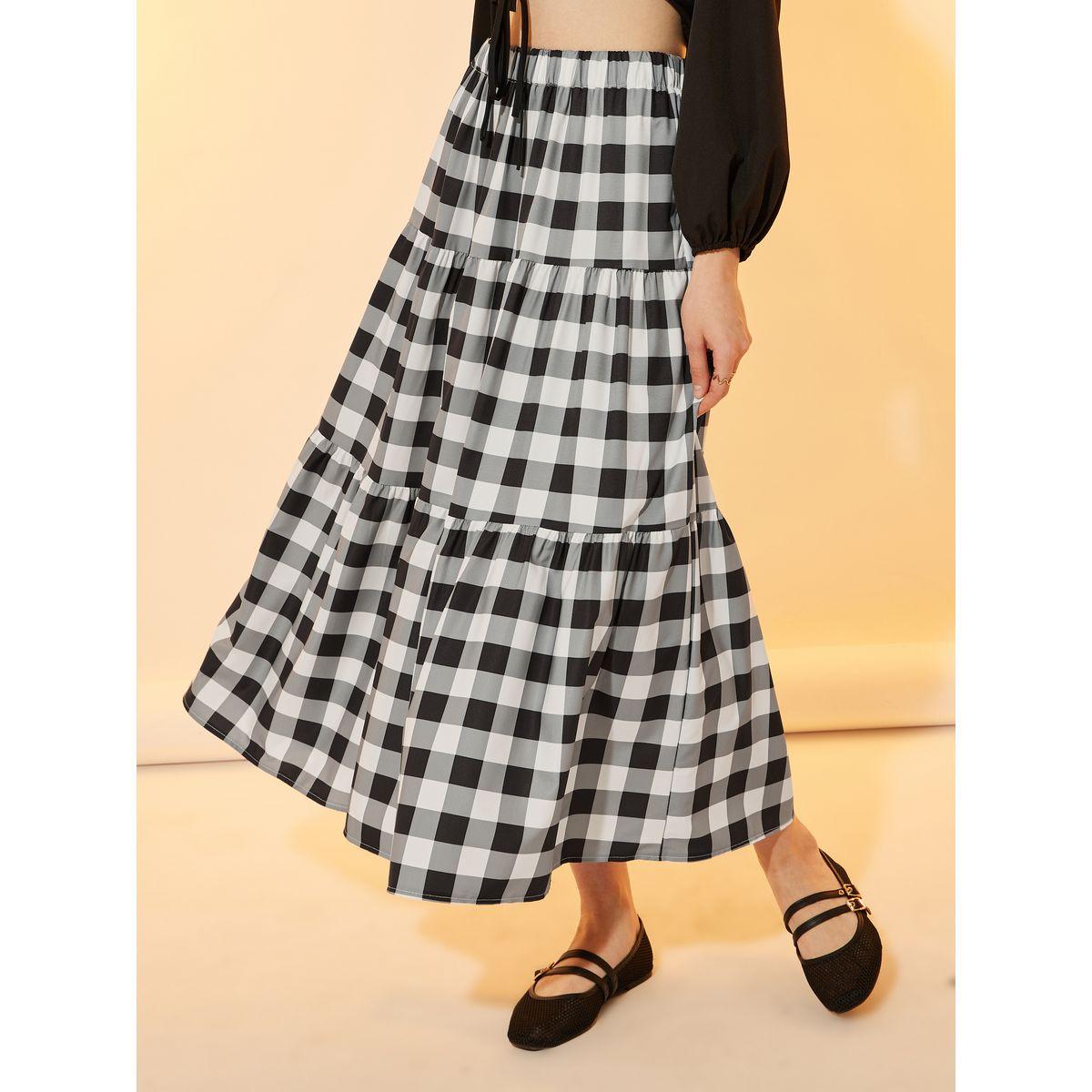 Take Two Checked Tiered Maxi Skirt-women-clothing-bottoms-skirts-image-2