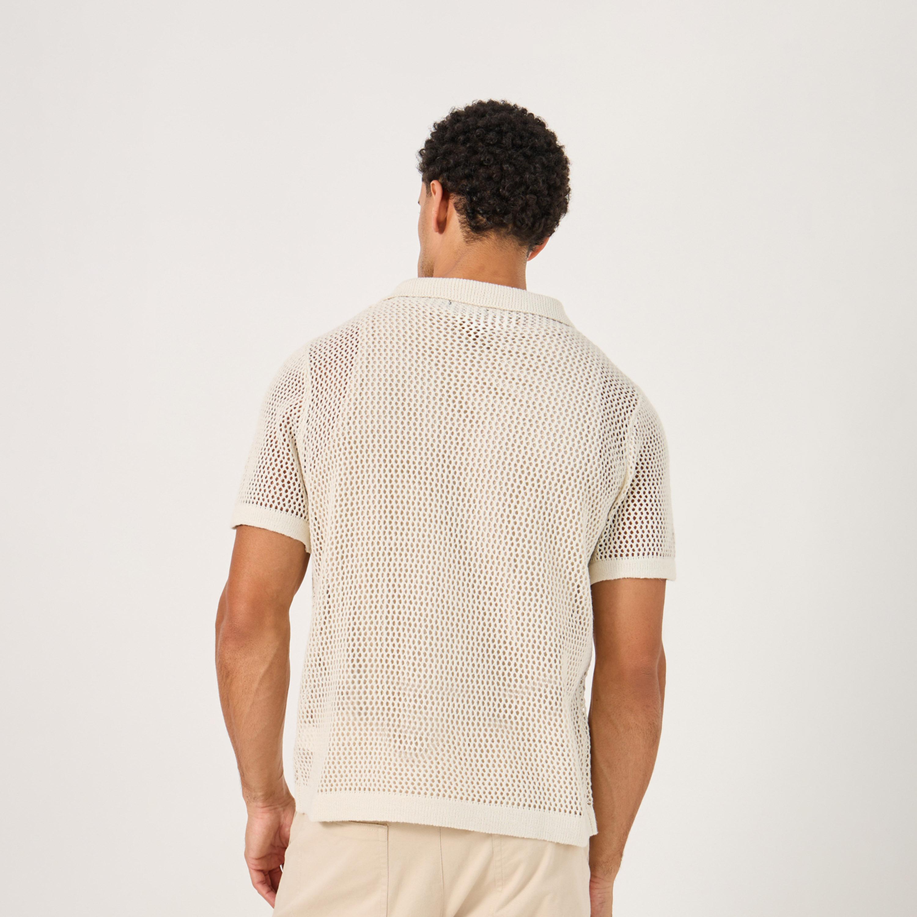 Styli Contrast Pocket Relaxed Crochet Knit Polo-men-clothing-tshirtsandpolos-polos-image-4