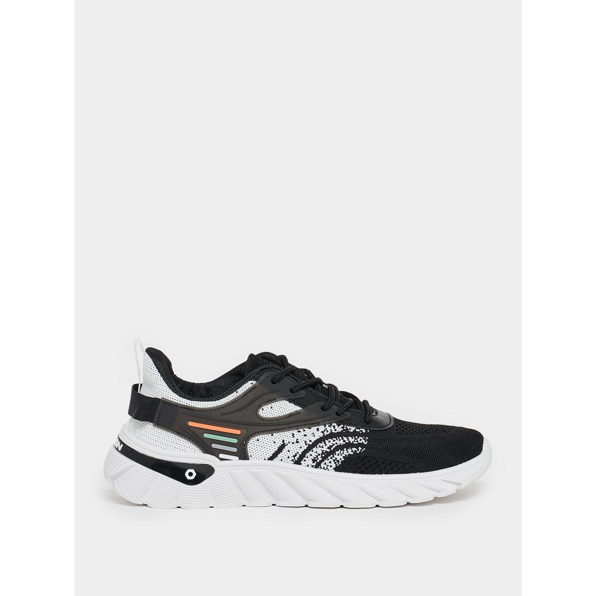حذاء سنيكرز بطبعة جرافيك ورباط غلق-men-shoes-sneakers-image-1