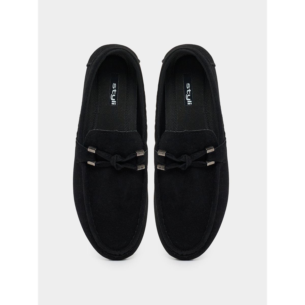 Styli Bow Detail Slip On Loafers-men-shoes-loafersandmoccasins-image-5
