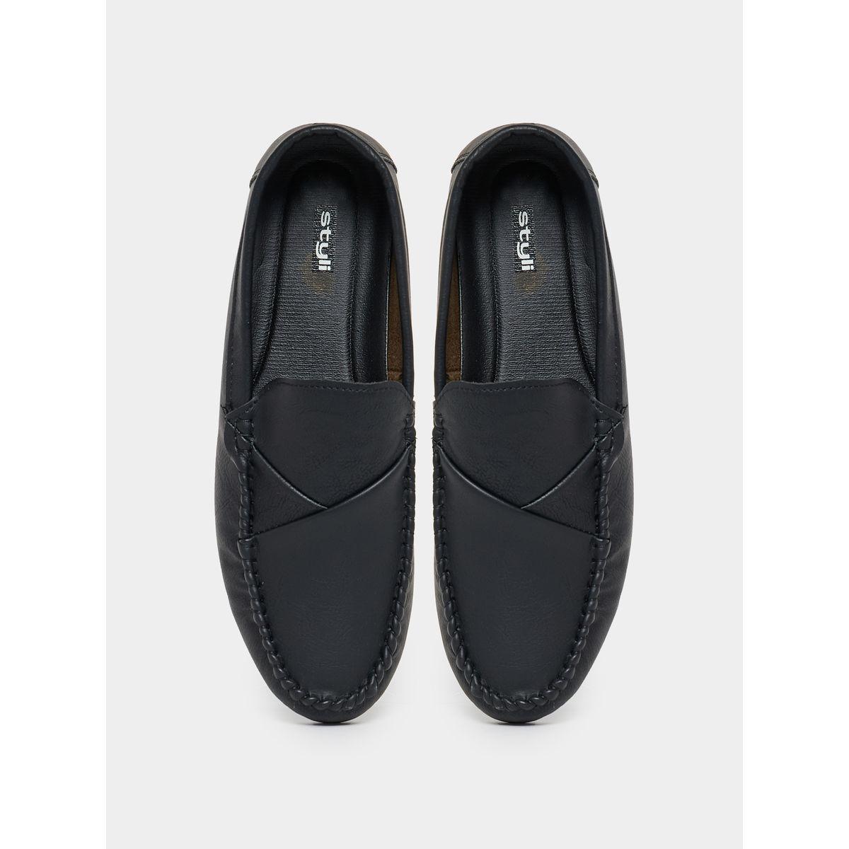 Styli Fold Pleat Detail Slip On Loafers-men-shoes-loafersandmoccasins-image-5
