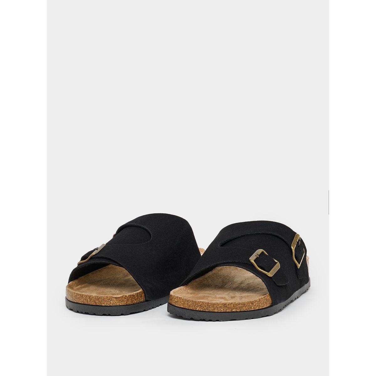 Styli Double Buckle Strap Slip On Sandals-men-shoes-sandals-image-2