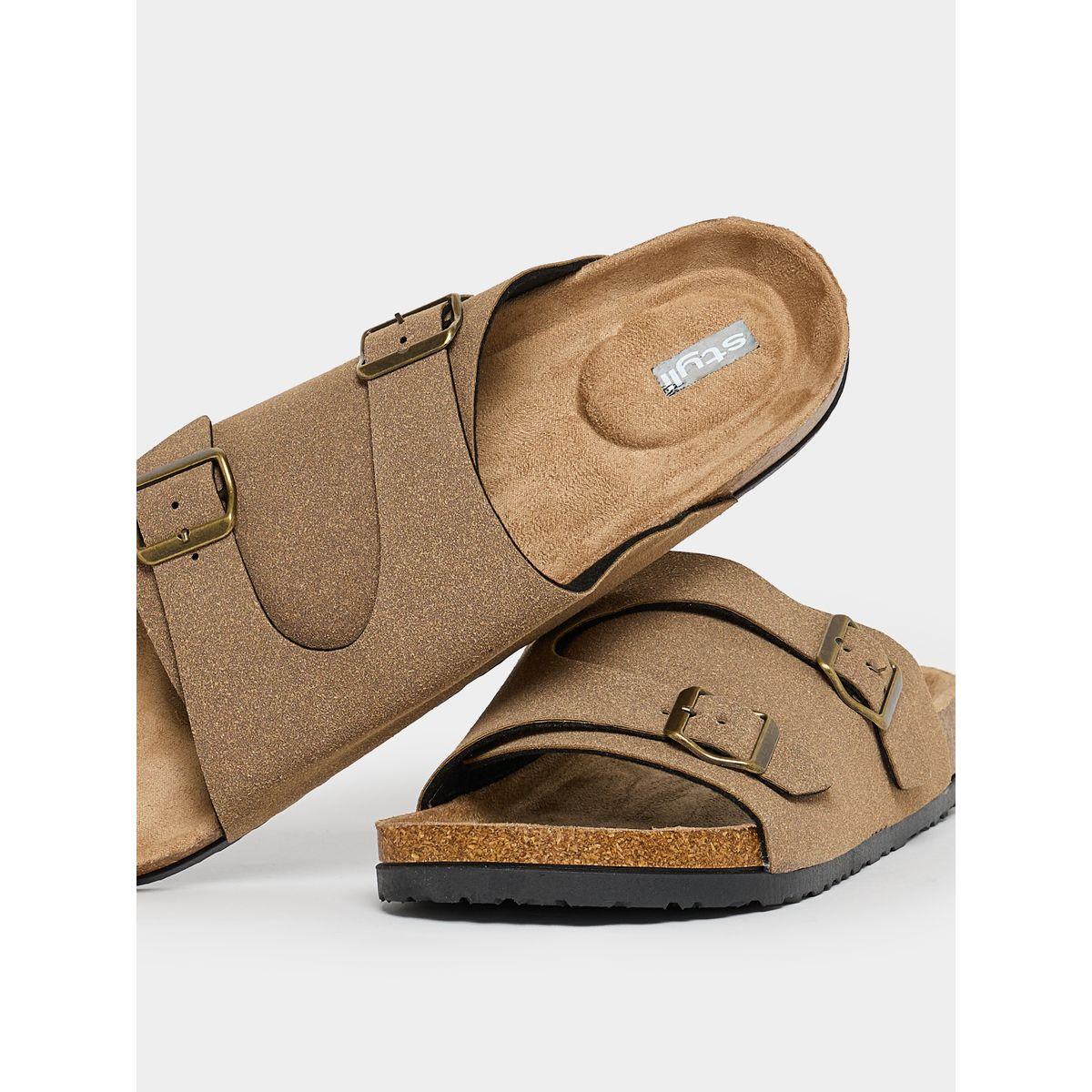 صندل سهل الارتداء بسيور مزدوجة وإبزيم غلق-men-shoes-sandals-image-3