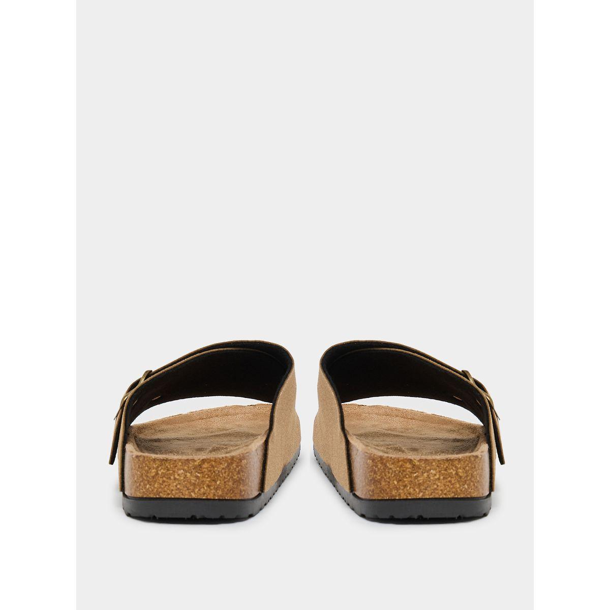 Styli Double Buckle Strap Slip On Sandals-men-shoes-sandals-image-4