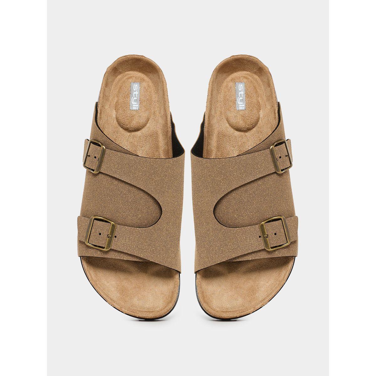 صندل سهل الارتداء بسيور مزدوجة وإبزيم غلق-men-shoes-sandals-image-5
