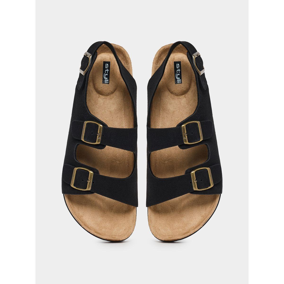 Styli Platform Sole Slingback Strap Sandals-men-shoes-sandals-image-5