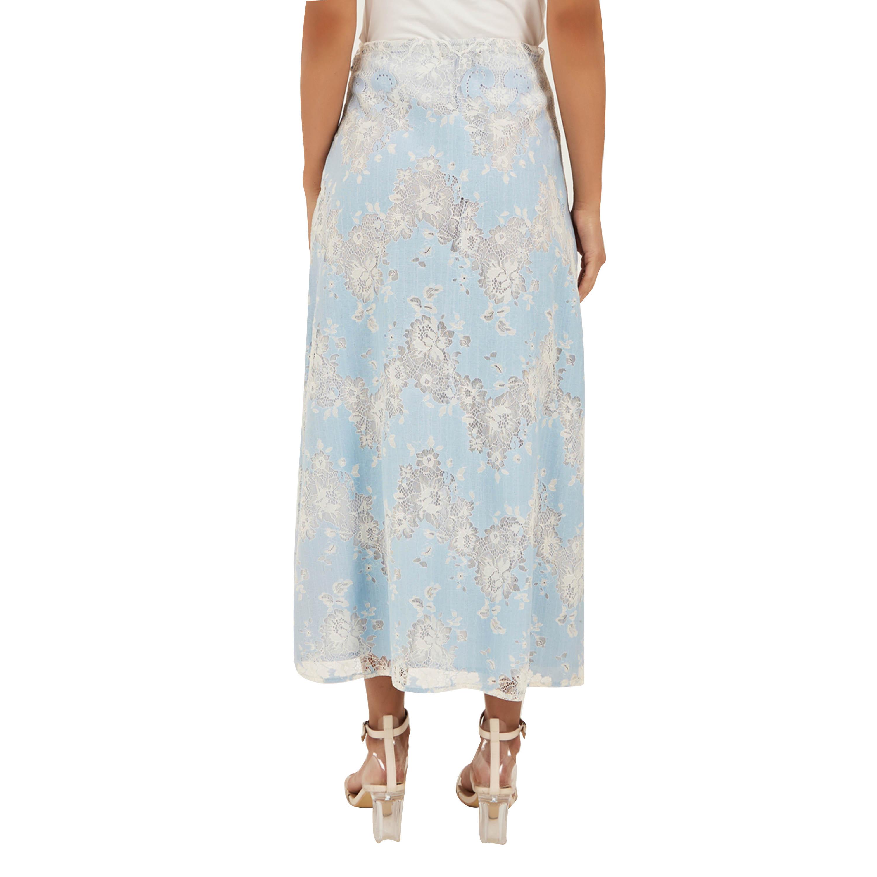 Styli Floral Lace Maxi A-Line Skirt-women-clothing-bottoms-skirts-image-4