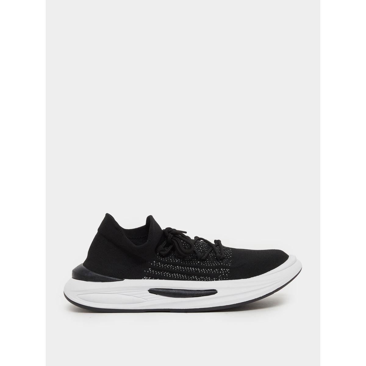 Knitted Chunky Sole Lace Up Sneakers-men-shoes-sneakers-image-1