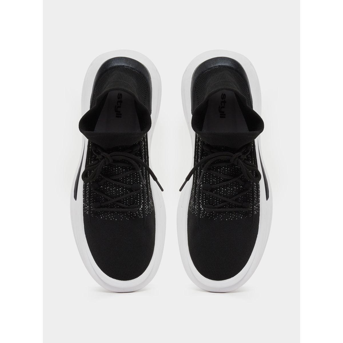 Knitted Chunky Sole Lace Up Sneakers-men-shoes-sneakers-image-5