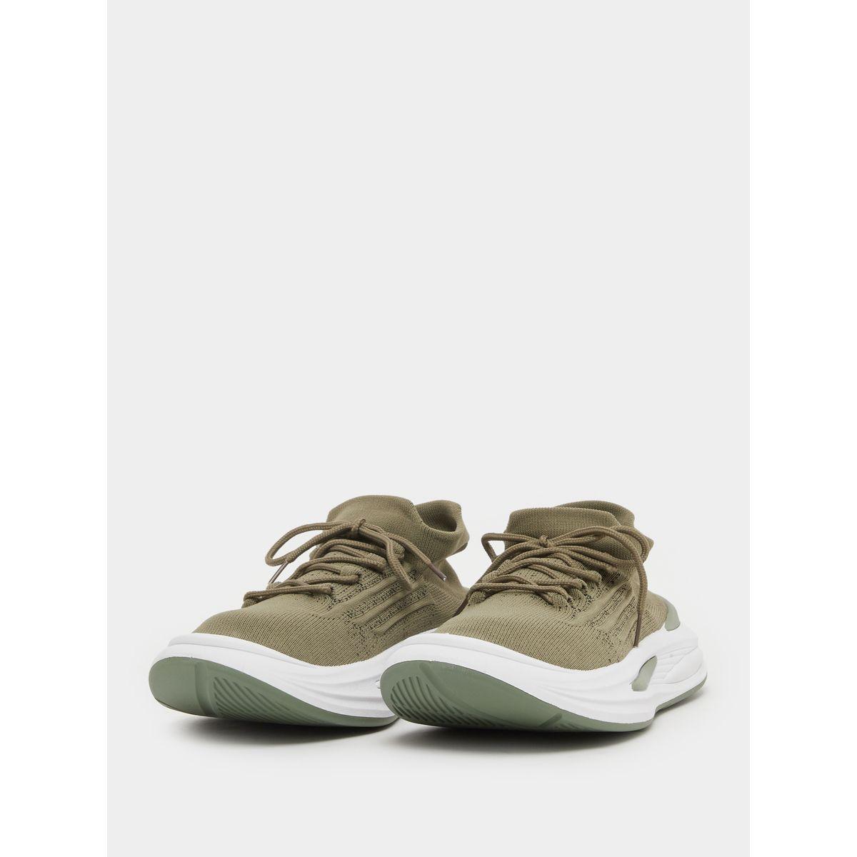 حذاء سنيكرز بتفاصيل محبوكة وكعب شانكي مع أربطة للإغلاق-men-shoes-sneakers-image-2