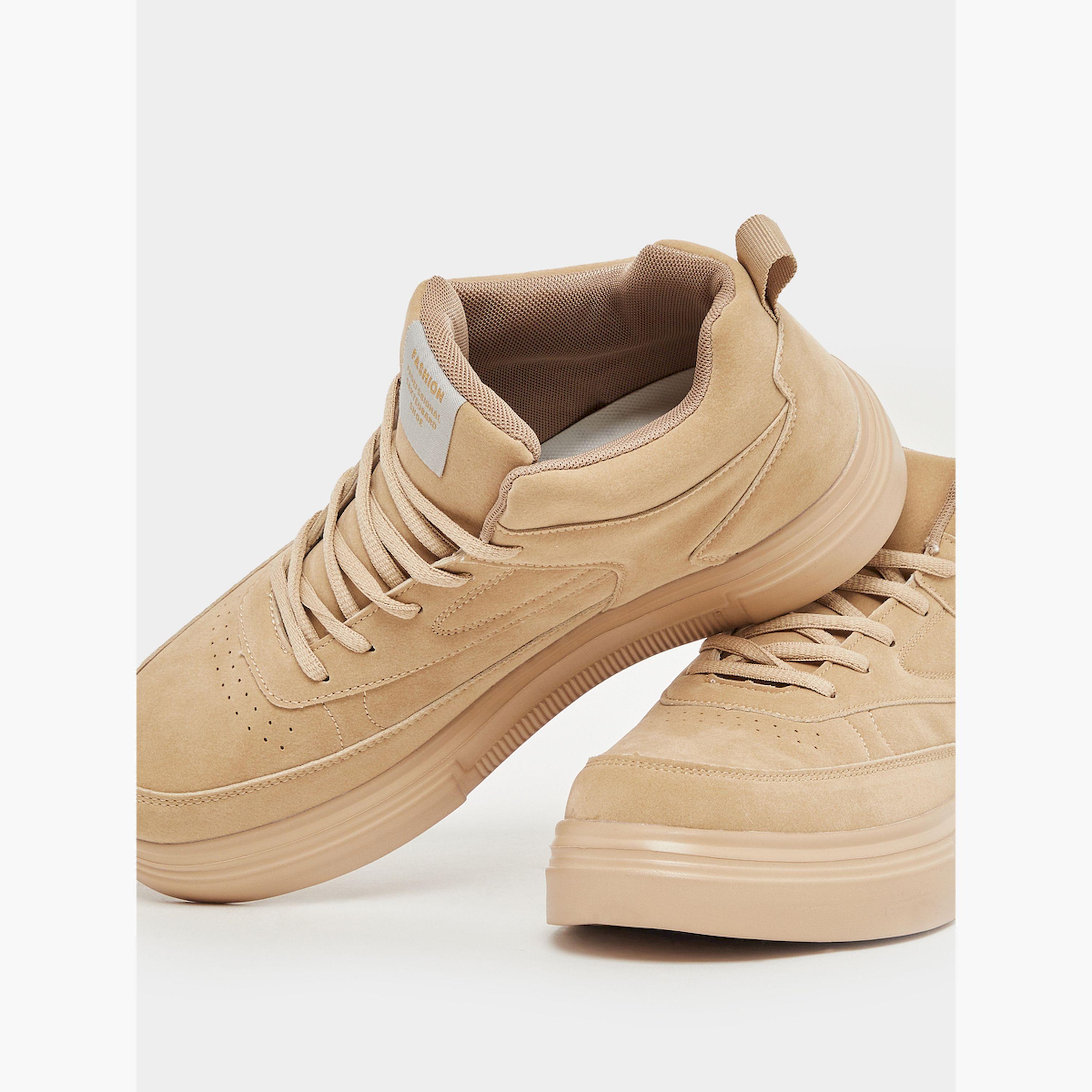 Styli High Top Lace Up Platform Sole Sneakers-men-shoes-sneakers-image-3