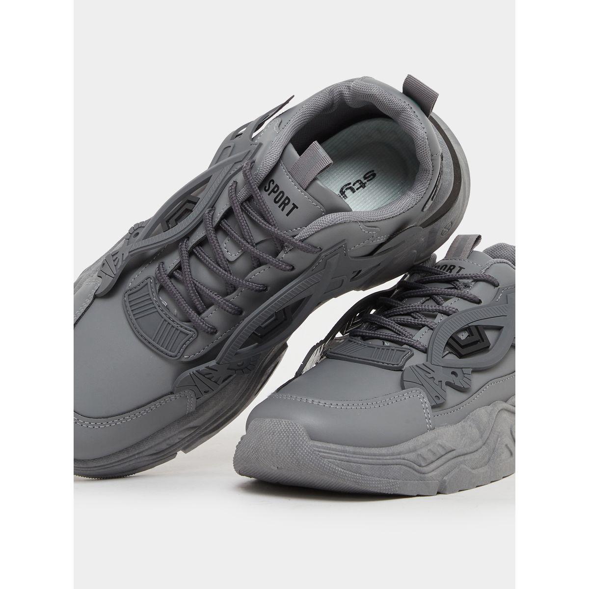 Chunky Sole Lace Up Breathable Sneakers-men-shoes-sneakers-image-3