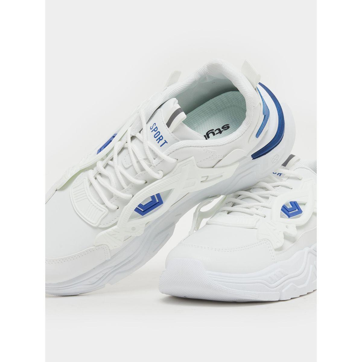 Chunky Sole Lace Up Breathable Sneakers-men-shoes-sneakers-image-3
