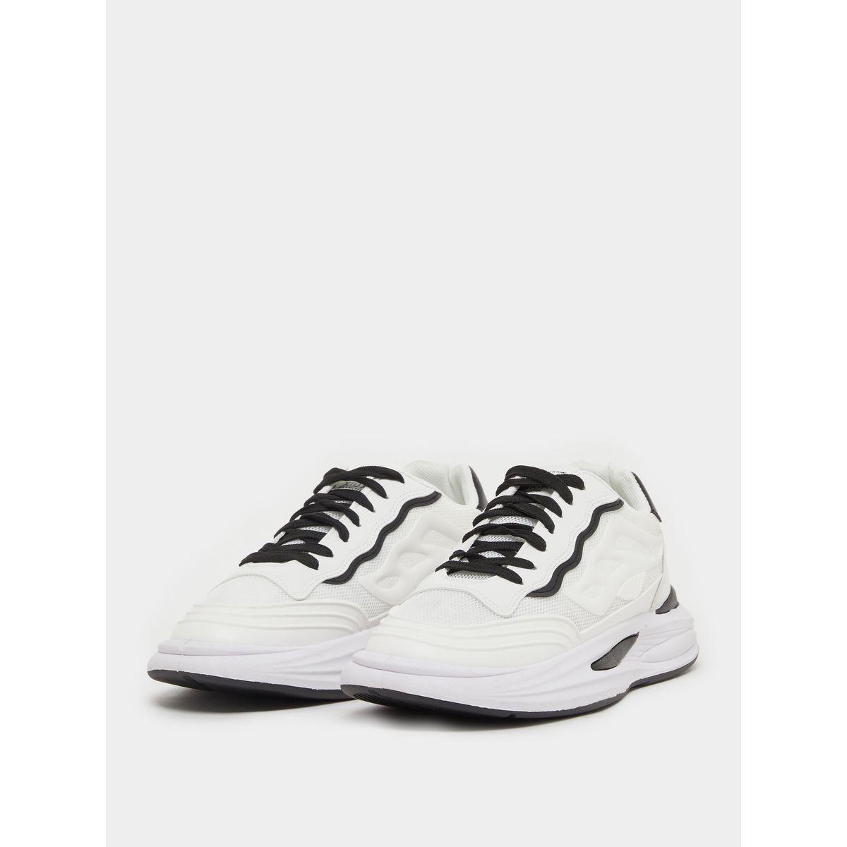 Abstract Sole Cushioned Plate Lace Up Sneaker-men-shoes-sneakers-image-2