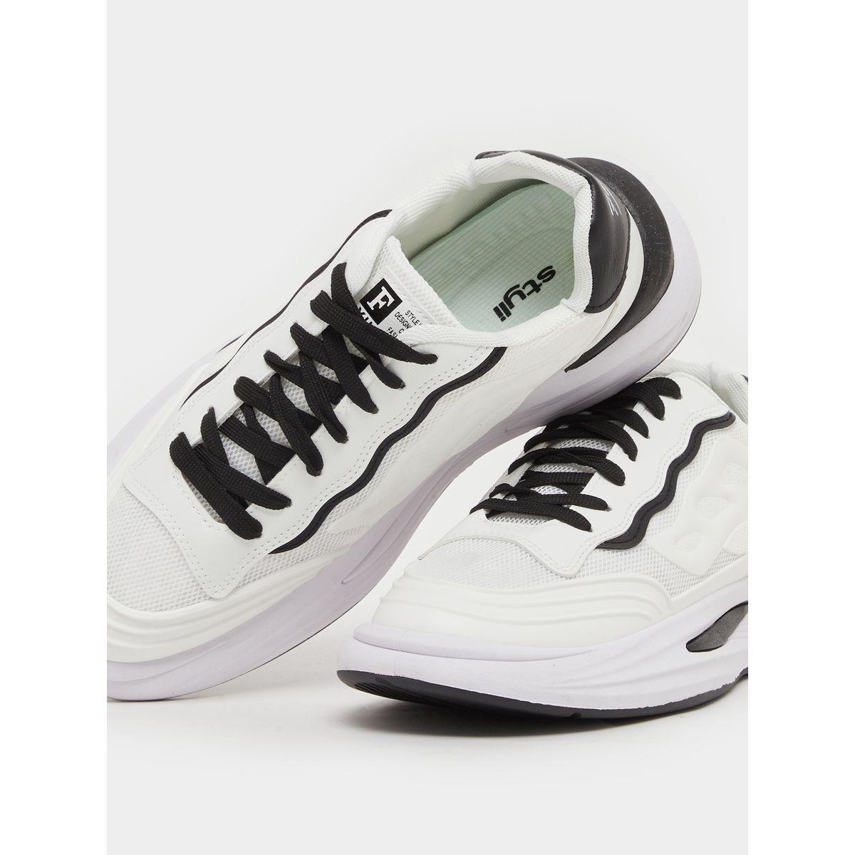Abstract Sole Cushioned Plate Lace Up Sneaker-men-shoes-sneakers-image-3
