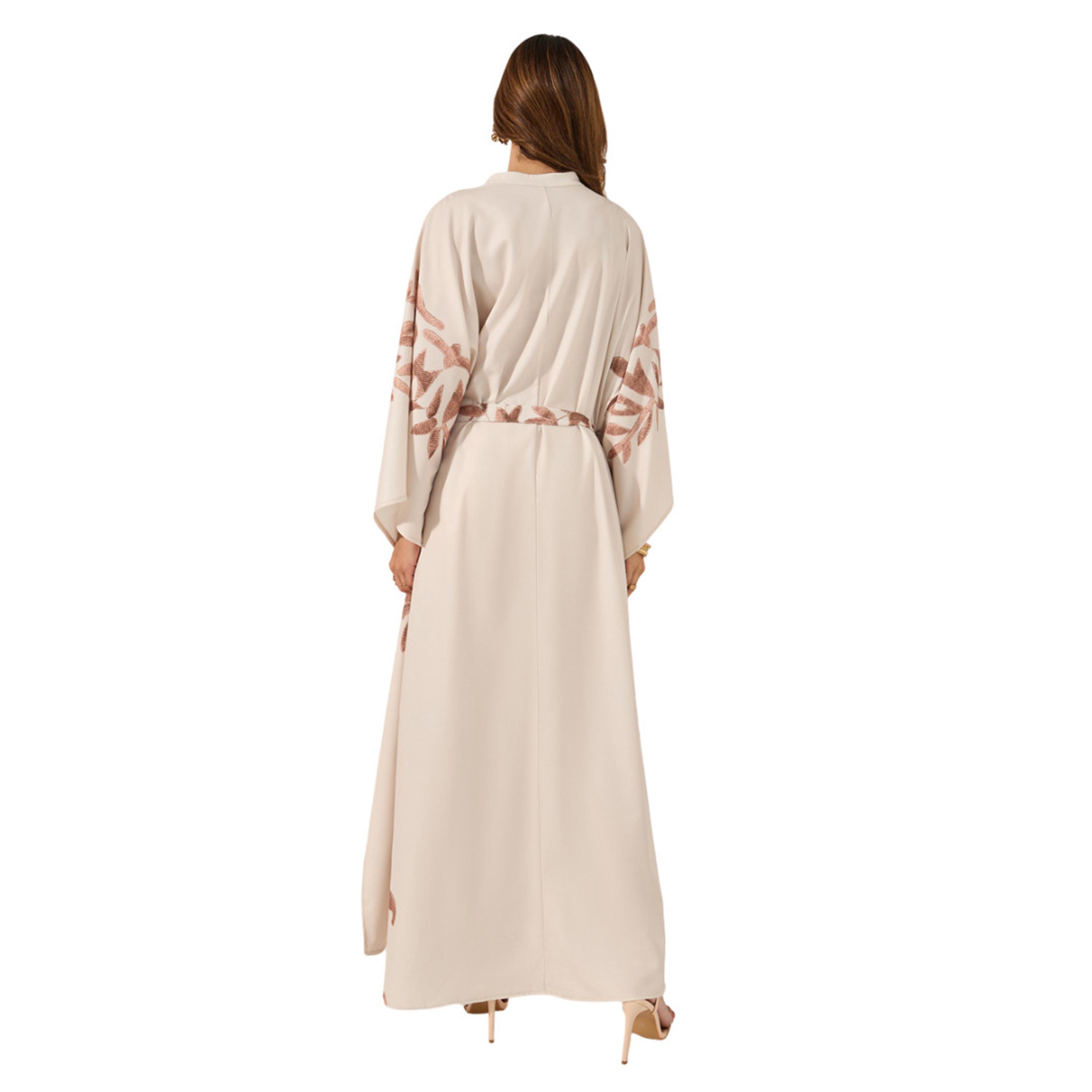 أميرة x ستايلي قفطان مطبع بأربطة وشراشيب-women-arabicclothing-kaftan-image-5