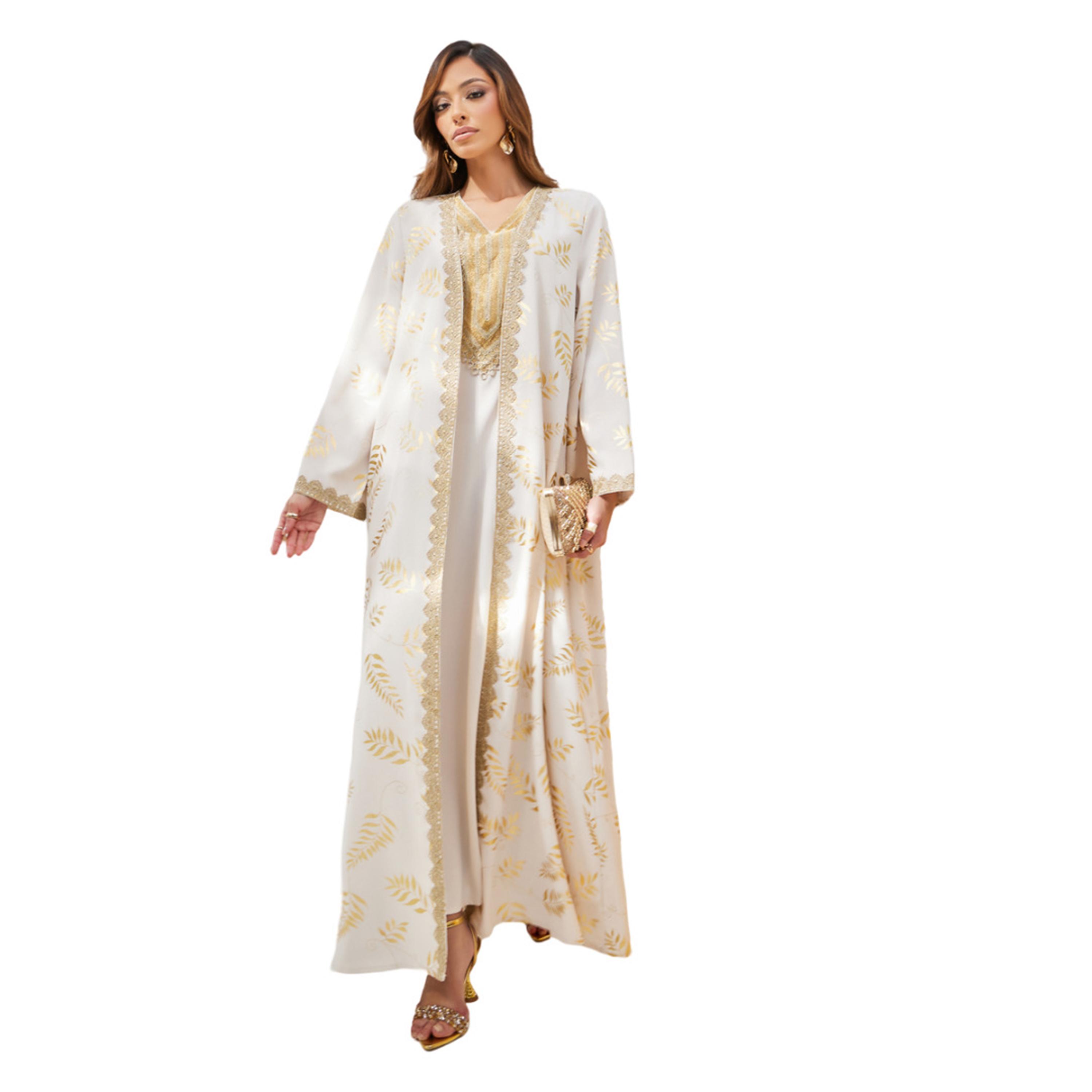 أميرة x ستايلي مجموعة من فستان وعباية بطبعة فويل-women-arabicclothing-sets-image-1