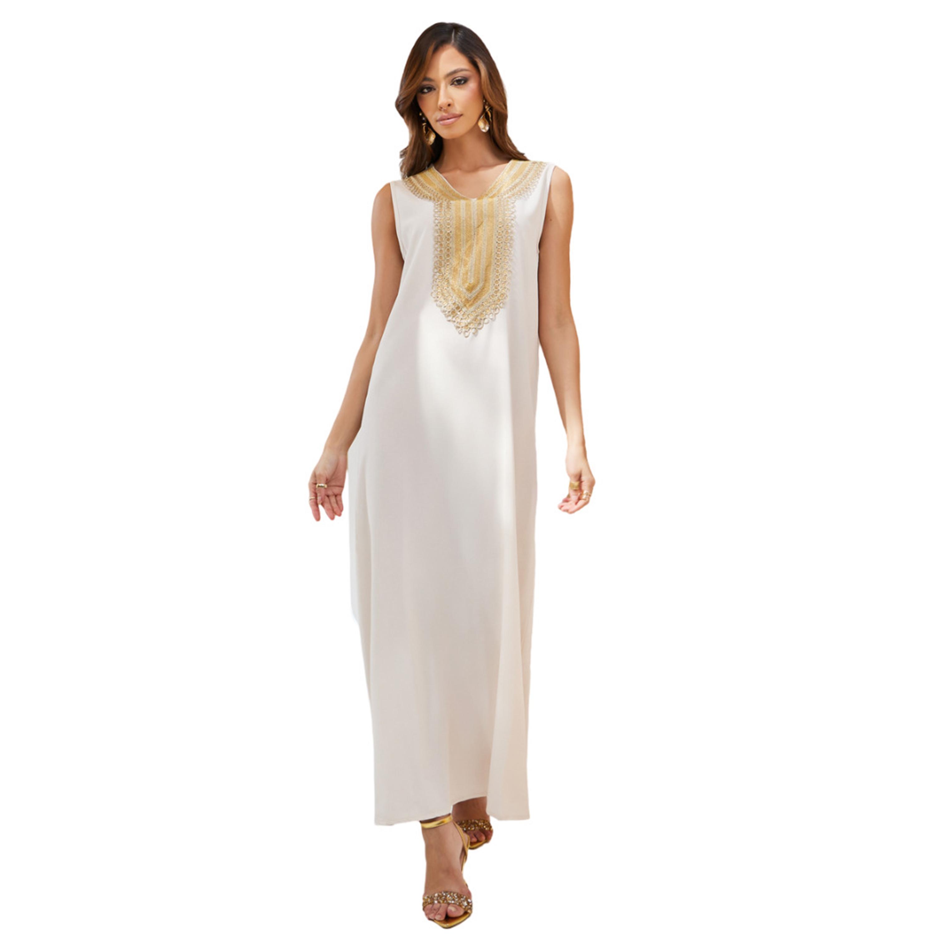 أميرة x ستايلي مجموعة من فستان وعباية بطبعة فويل-women-arabicclothing-sets-image-6