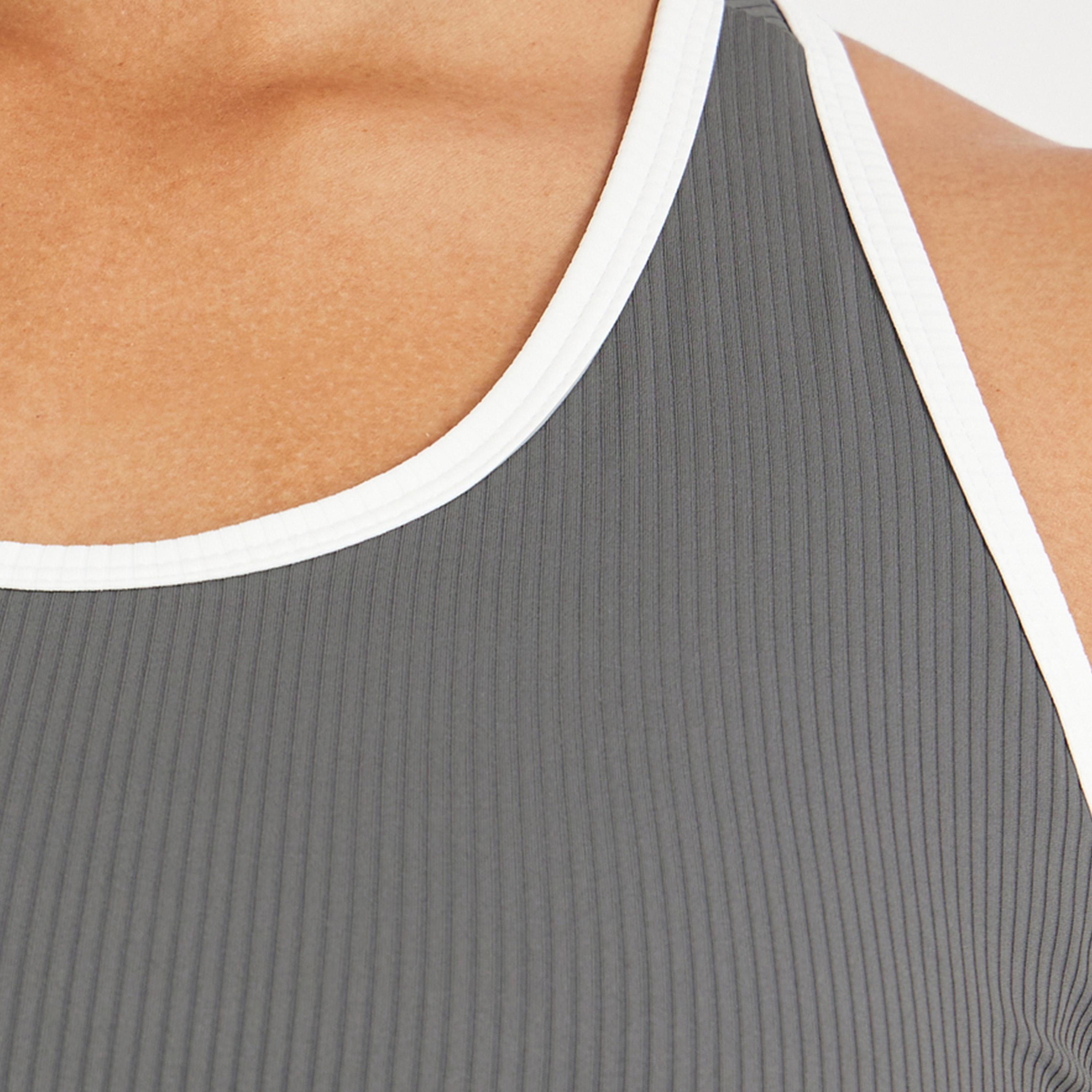 Styli Active Ribbed Racerback Longline Sports Bra with Contrast Piping-women-clothing-sportswearandactivewear-sportsbras-image-3