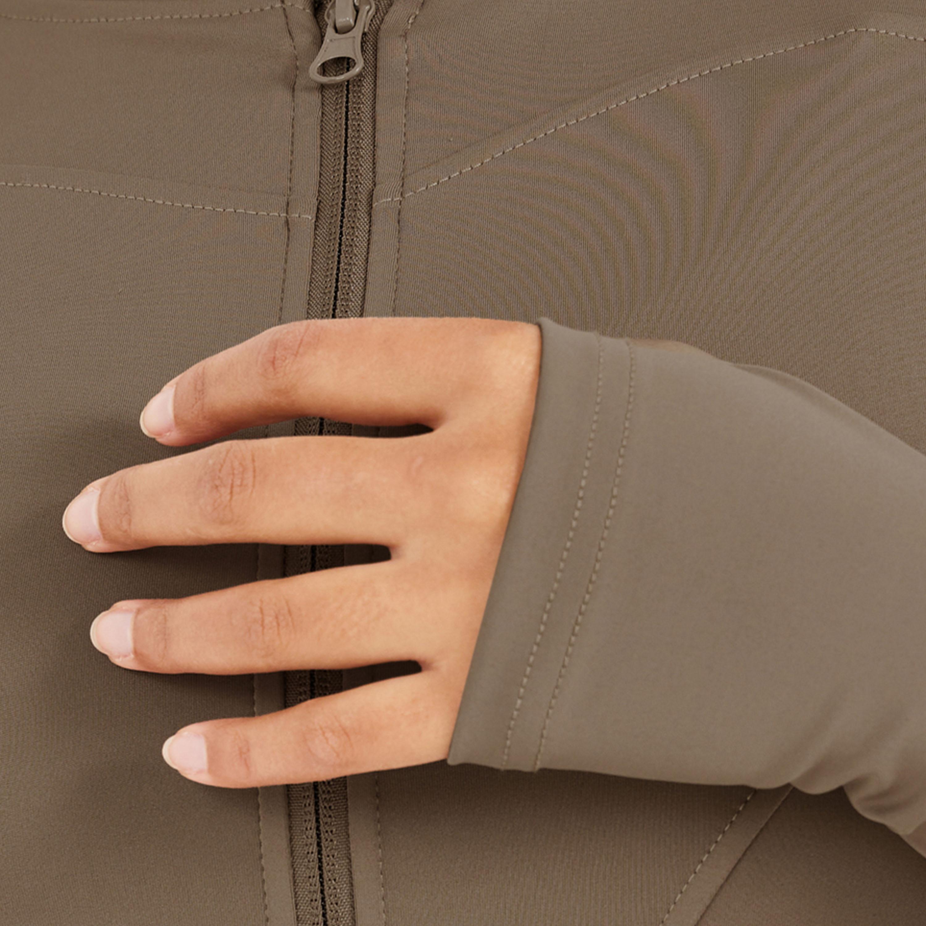 Styli Active Contour Seam Thumbhole Detail Zip Up Jacket-women-winterwear-coatsandjackets-jackets-image-3