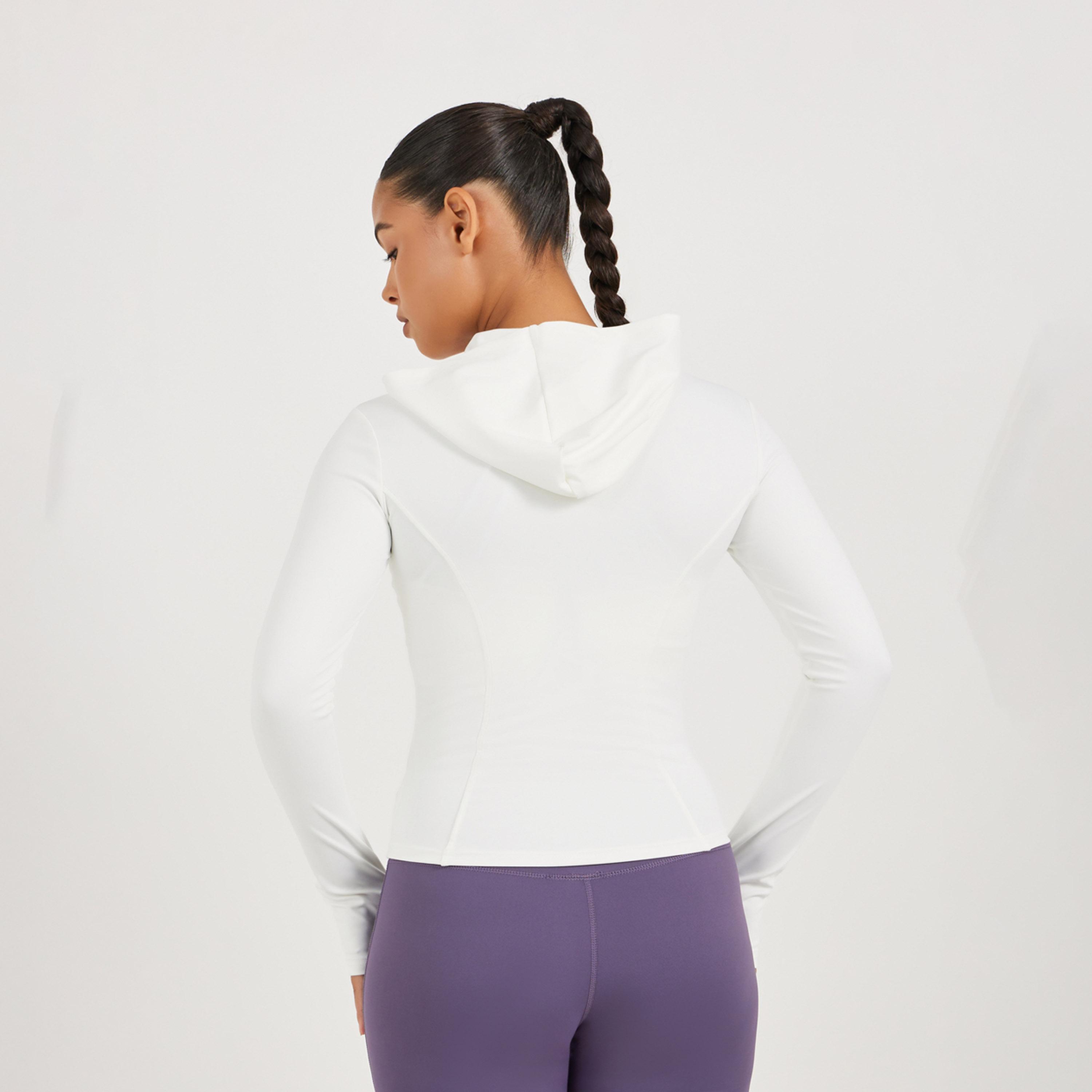 Styli Active Contour Seam Thumbhole Detail Zip Up Jacket-women-winterwear-coatsandjackets-jackets-image-4